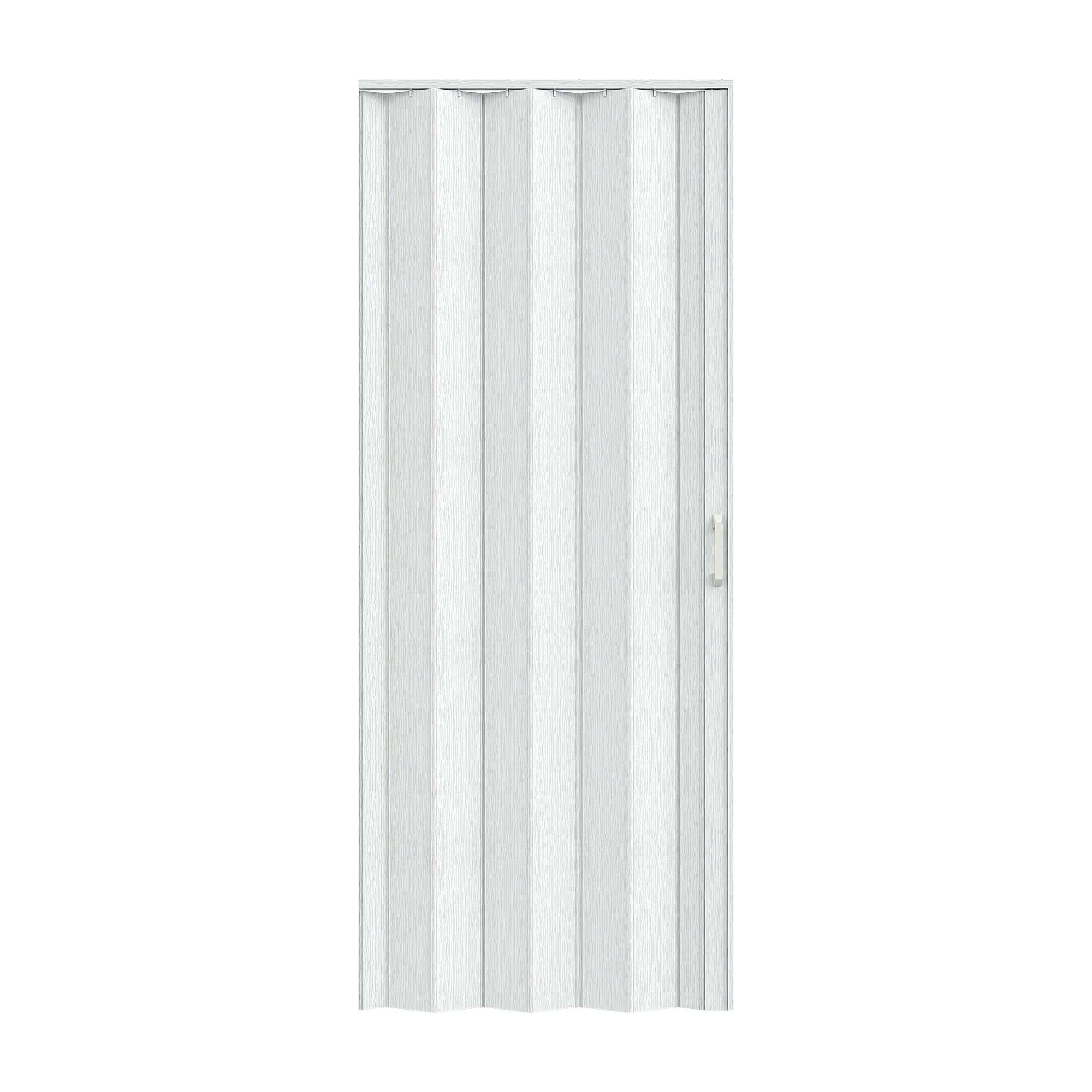 LDB_BUILDING 32-in x 80-in Universal Handing Light Gray Oak PVC Folding Accordion Closet Door with Hardware