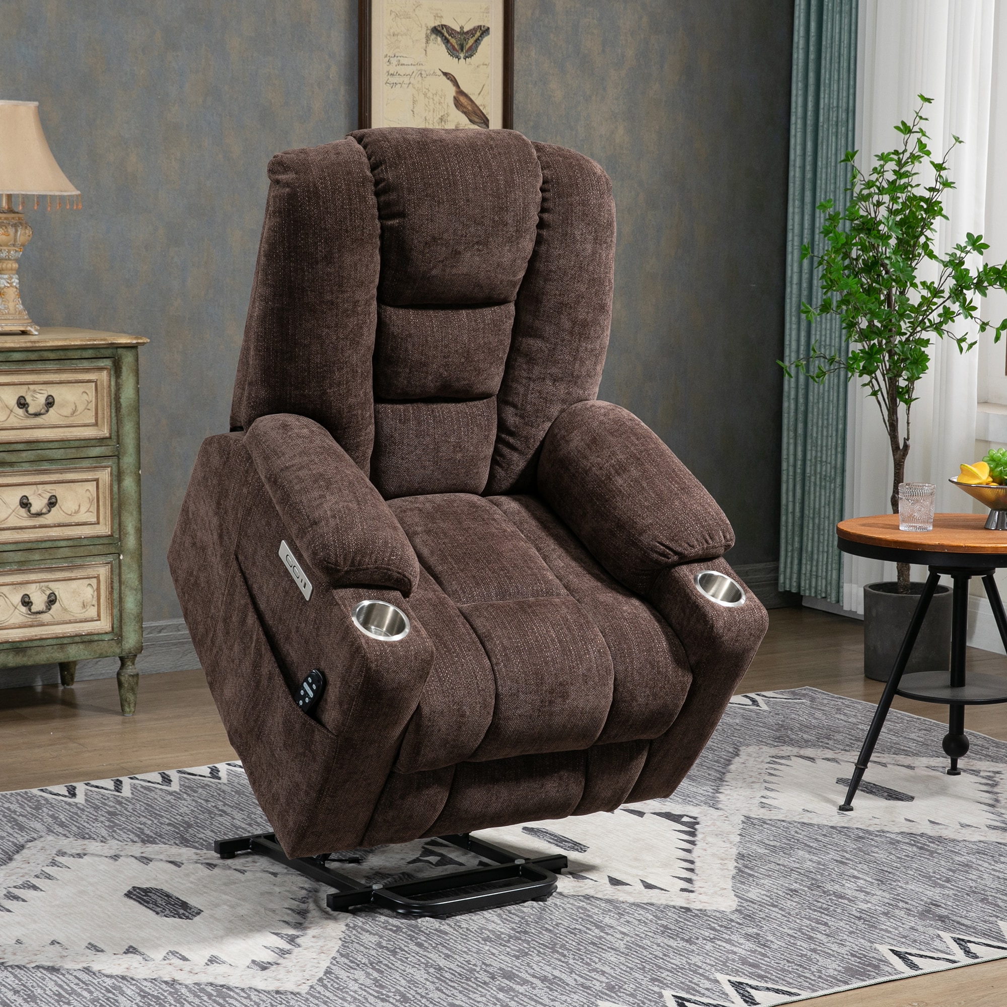 Dark deals brown recliners