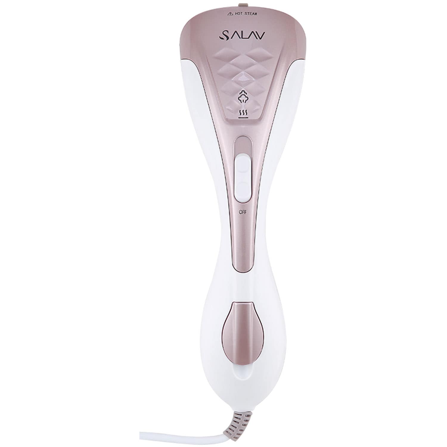 Salav Duo Press Gray Handheld Fabric Steamer #HS-100 ROSE GOLD