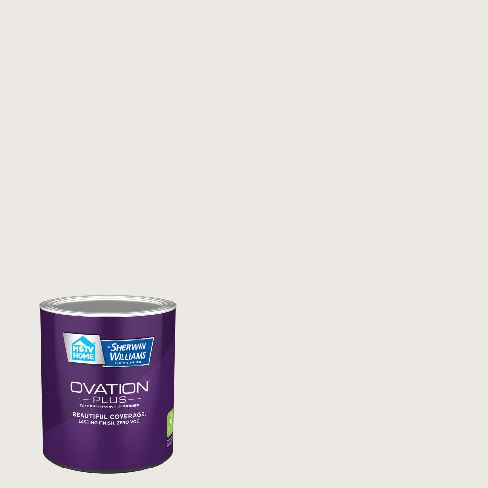HGTV HOME by Sherwin-Williams HGSW4062-2557210 Ovation Plus Semi-gloss Snowbound HGSW4062 Latex Interior Paint Paint + Primer ( 1-quart )