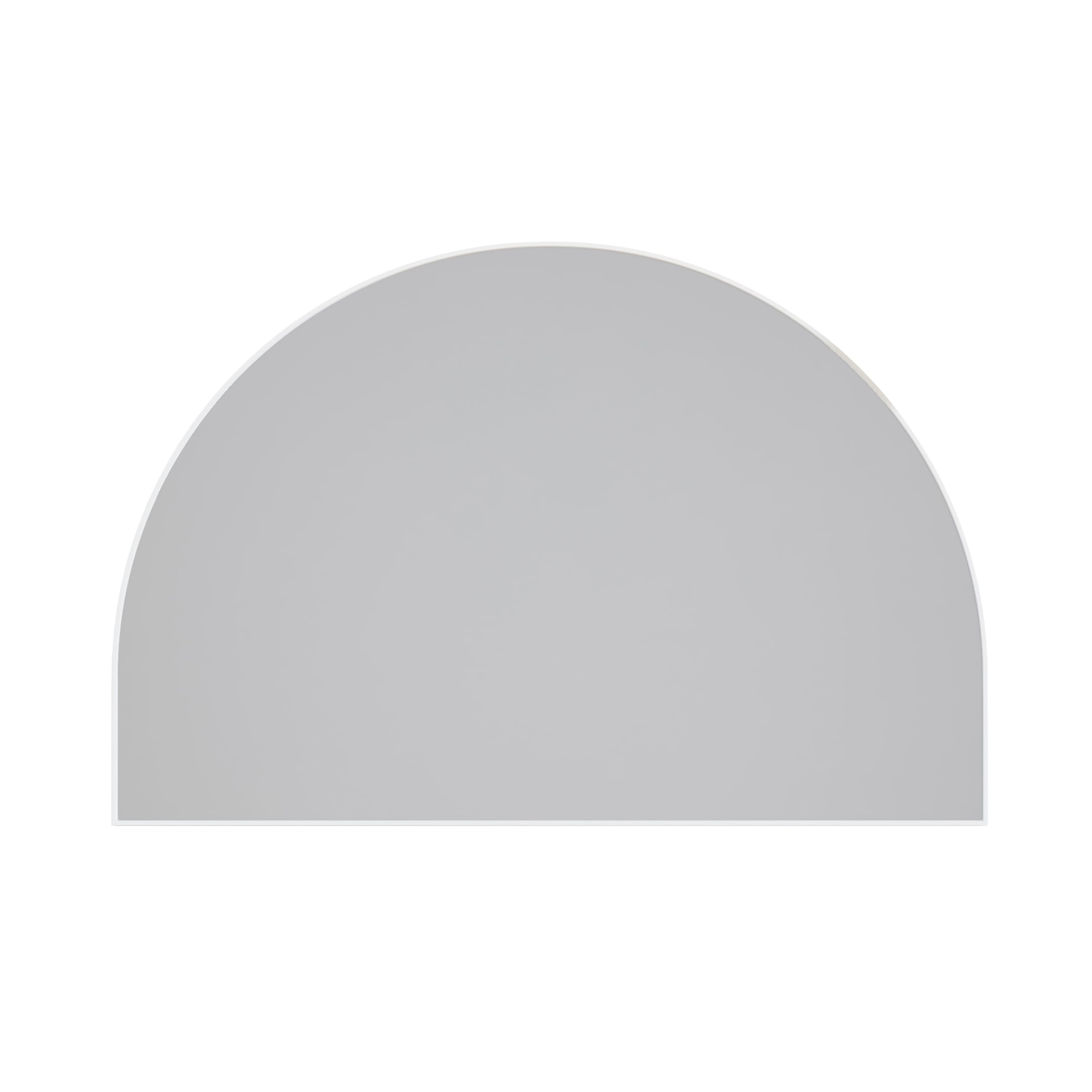 Glass Warehouse MF-ARC-40X60-W Kira 60-Inches W x 40-Inches H Arch White Framed Wall Mirror