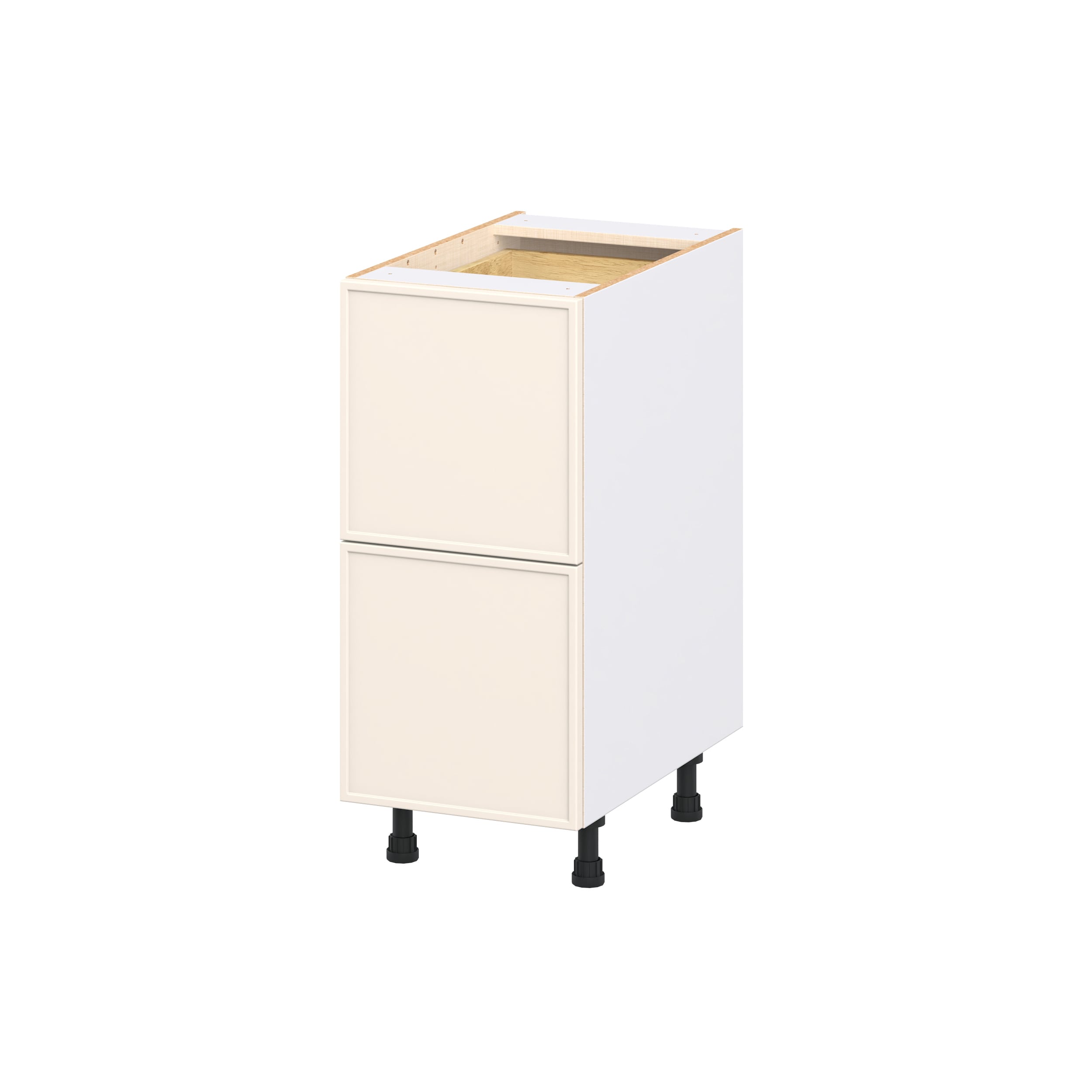 Hugo&Borg DSB2D15I1WD-CI Chapel Hill 15-in W x 34.5-in H x 24.66-in D Washed Linen 2 -Drawers Drawer Base Fully assembled Cabinet Flat Panel