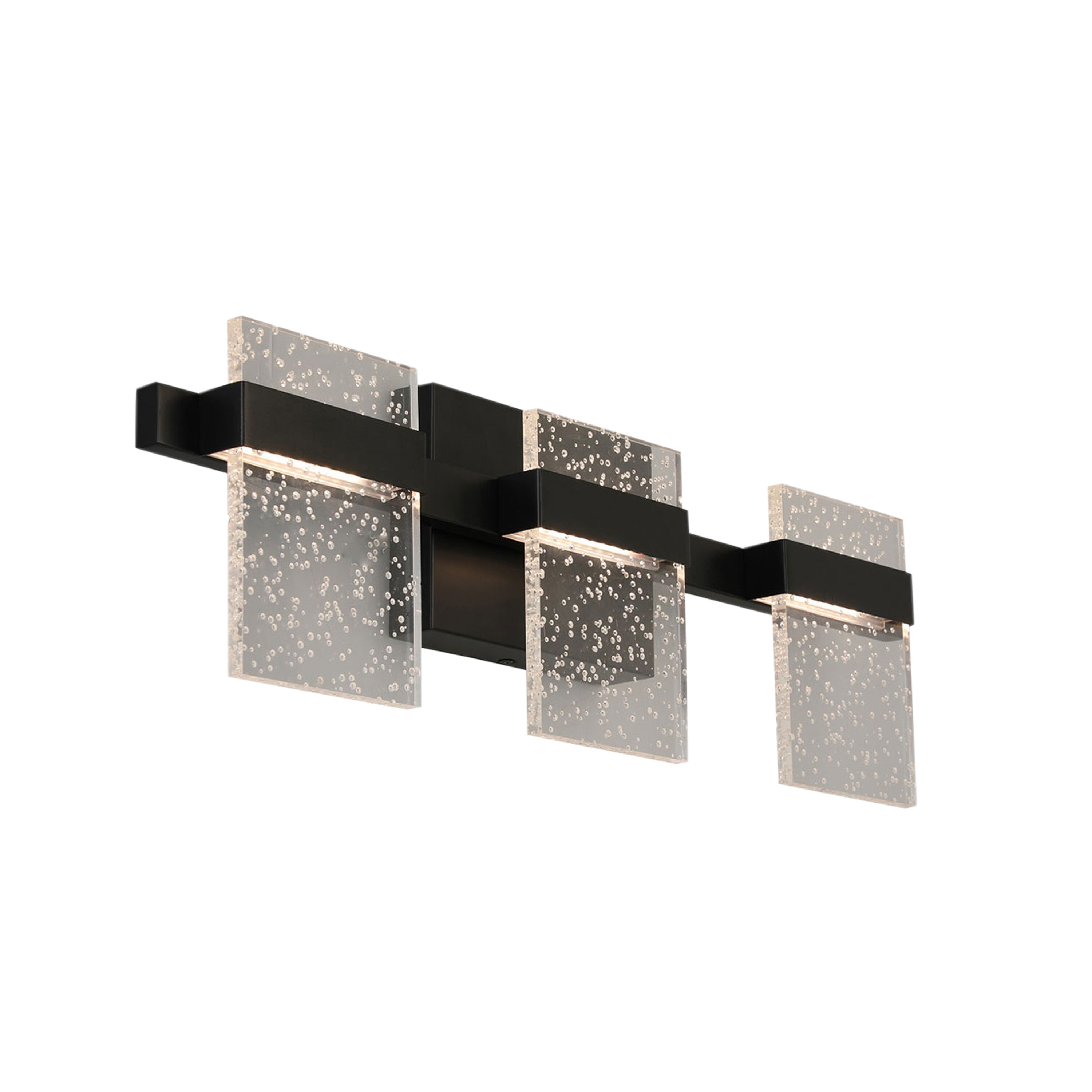 EGLO 204486A Madrona 22.75-in 3 -Light Black Integrated LED Transitional Vanity light