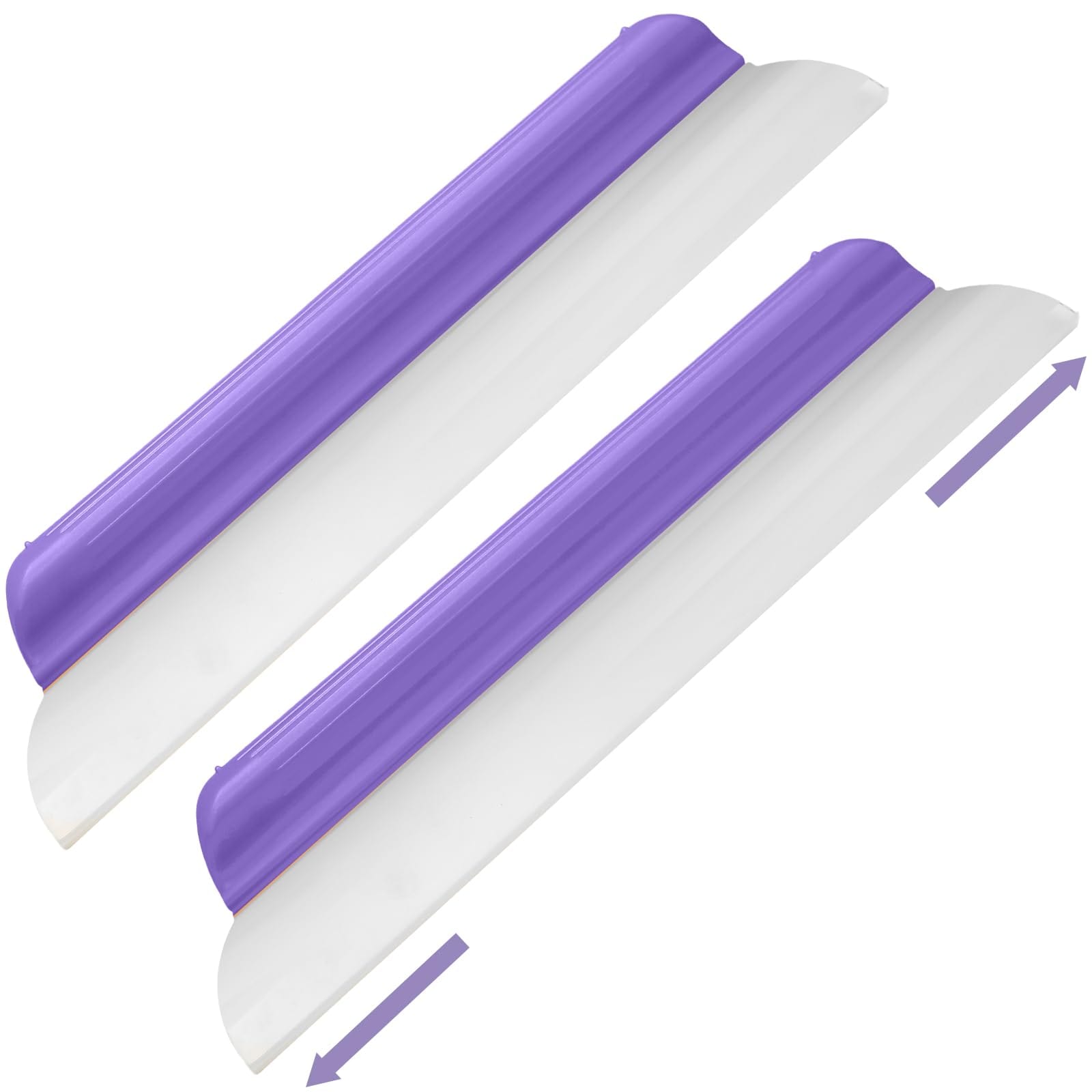 Ahfiwaso 2 Pack 14 Inch Silicone Car Drying Squeegee Flexible T Bar Water Wiper Auto Glass Window Shower Surface Safe Non Scratch Ergonomic Handle Rapid