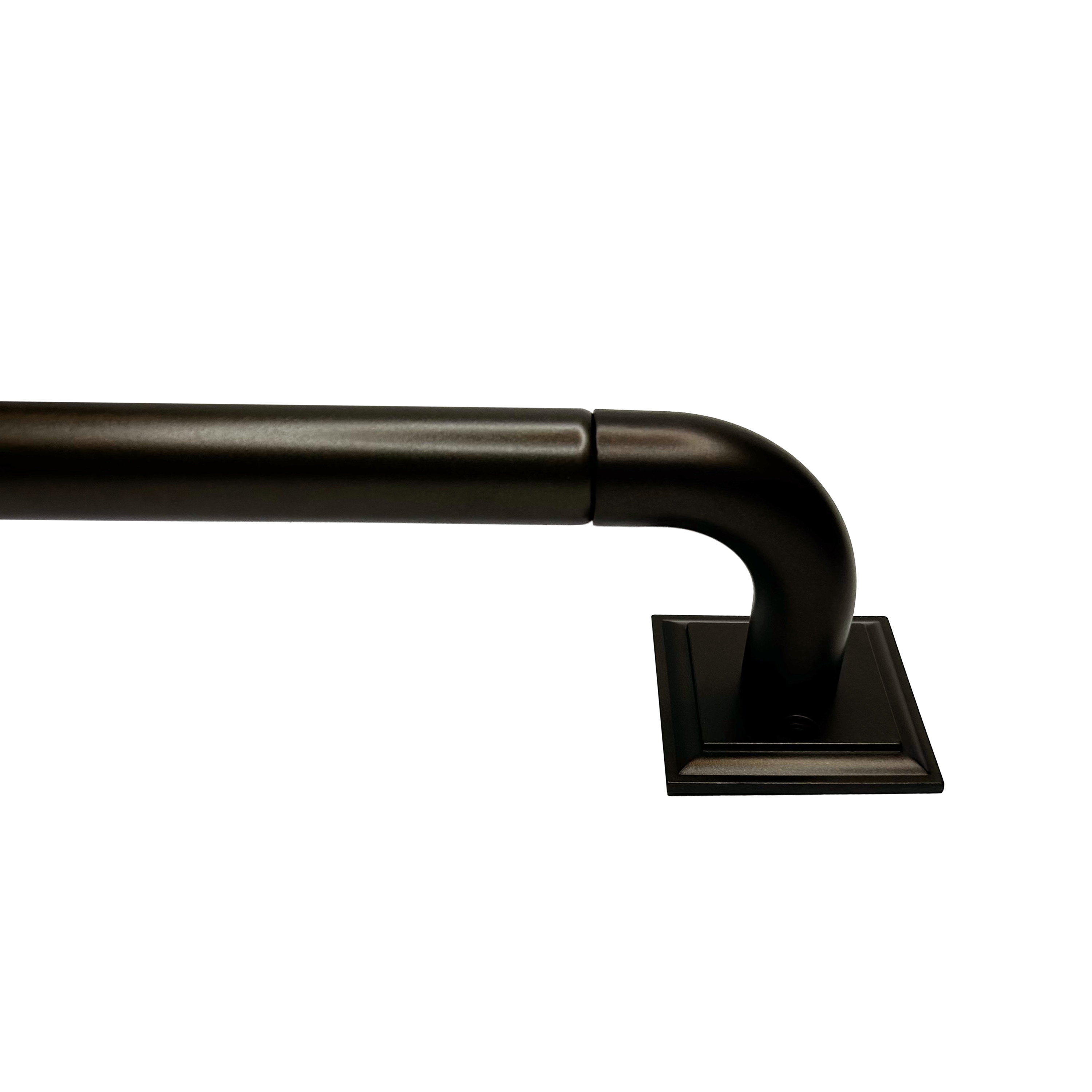 Wrap-around curtain rod Brown Curtain Rods & Hardware at Lowes.com