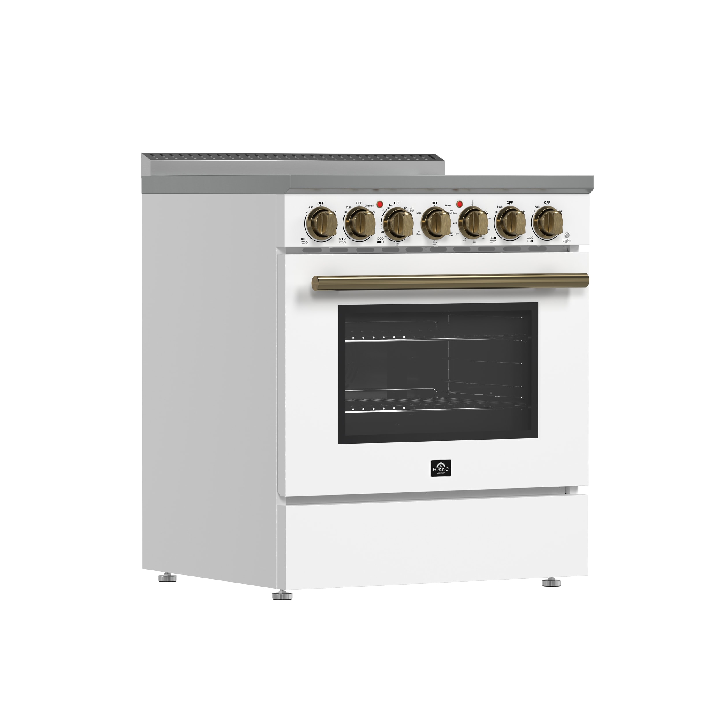 FORNO FFSEL6011-30WHT Freestanding-Electric-Ranges - View #3