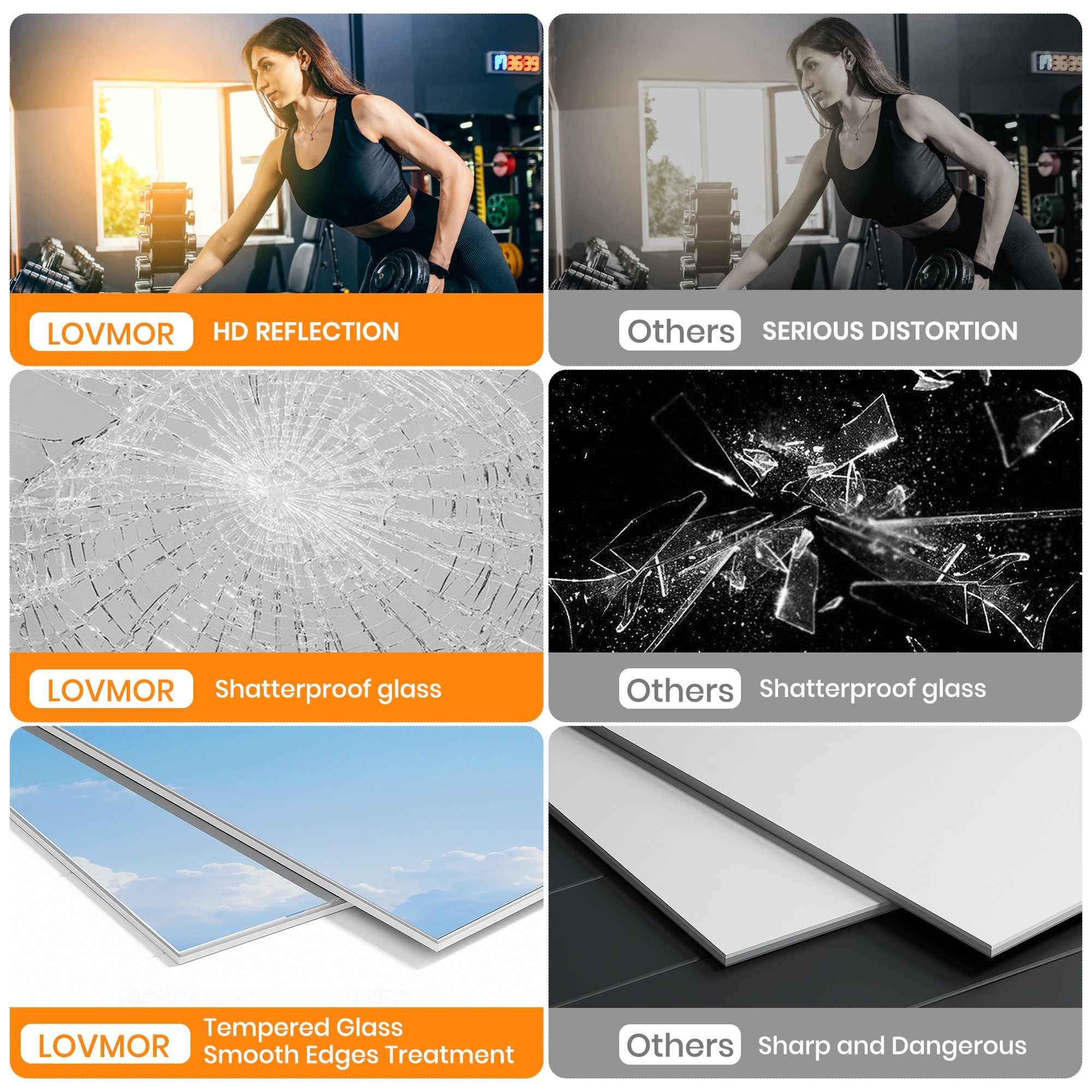 LOVMOR GM-4860-LSQ Decor-Mirrors - View #8