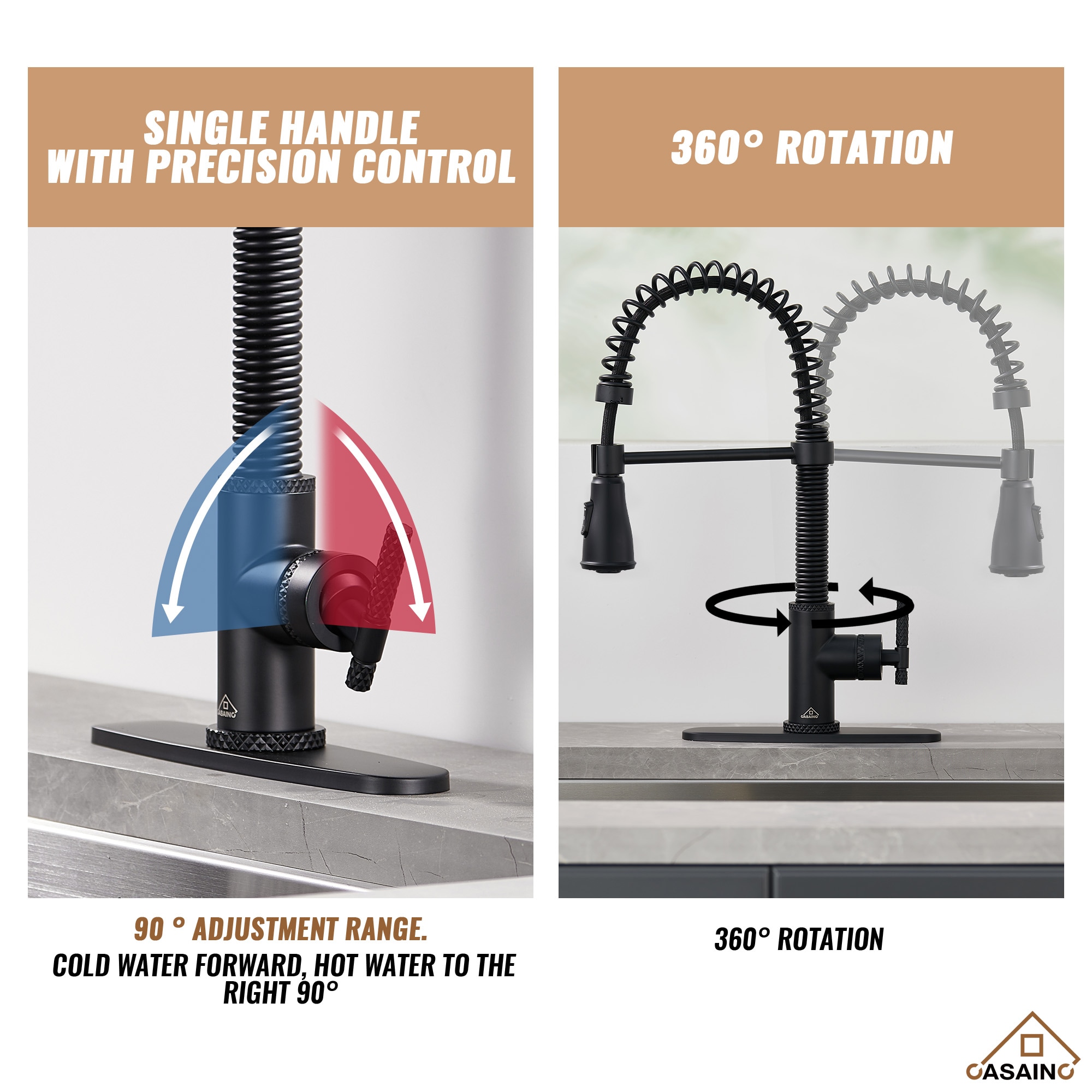 CASAINC CASADG9013LS Kitchen-Faucets - View #9