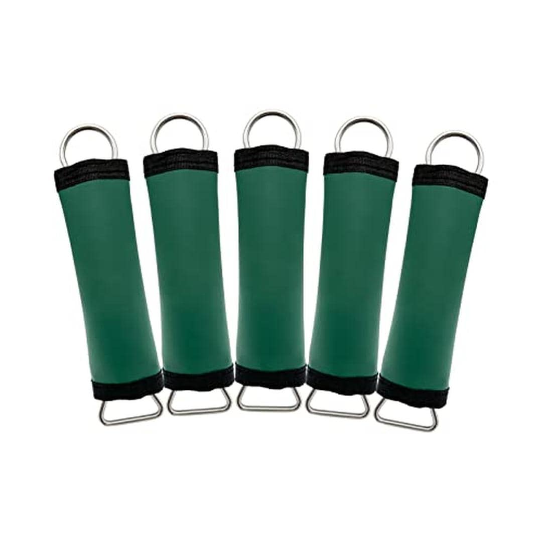 Poolzilla SW-H&L-GREEN-5PK 5 PCS Heavy Duty Vinyl Green Pool Spring Wraps for Spring Sleeves with Hook Loop for Easy Installation