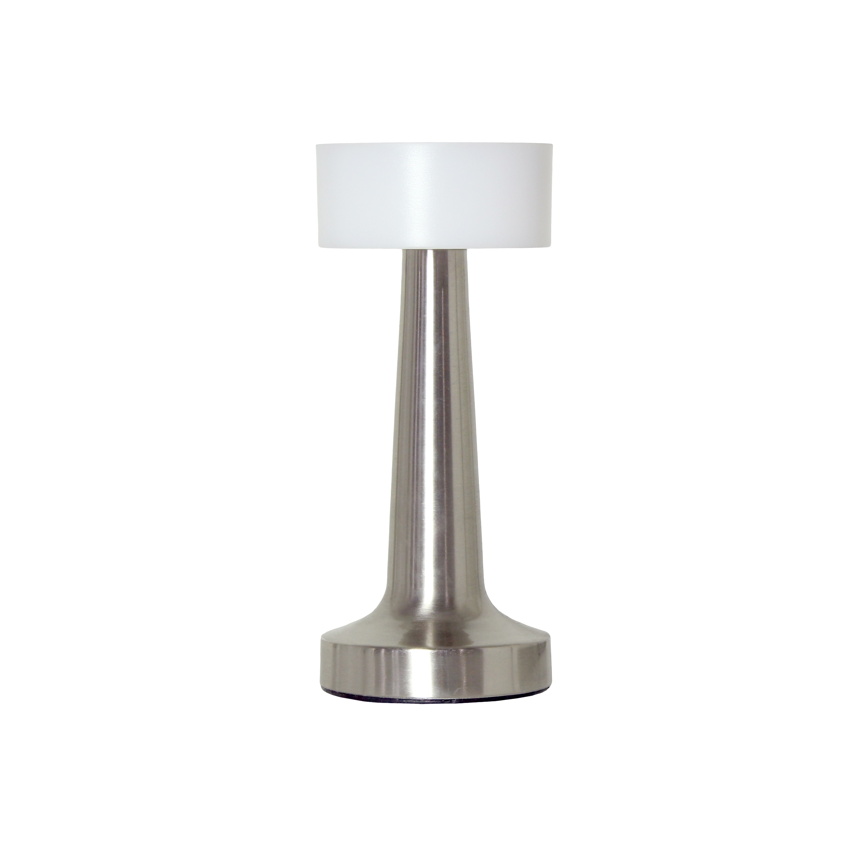Simple Designs LD1082-SLV Mushroom Magic 8.5-in Silver Touch Standard Desk Lamp with Metal Shade
