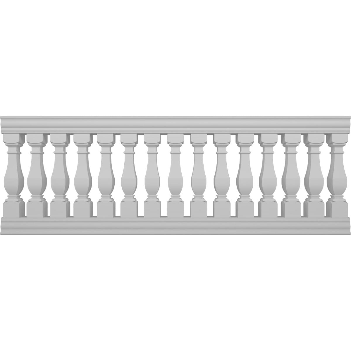 Ekena Millwork BALK40X108ACD FiberThane 9-Feet x 40-Inches Arcadian Fiberglass Deck Rail Kit
