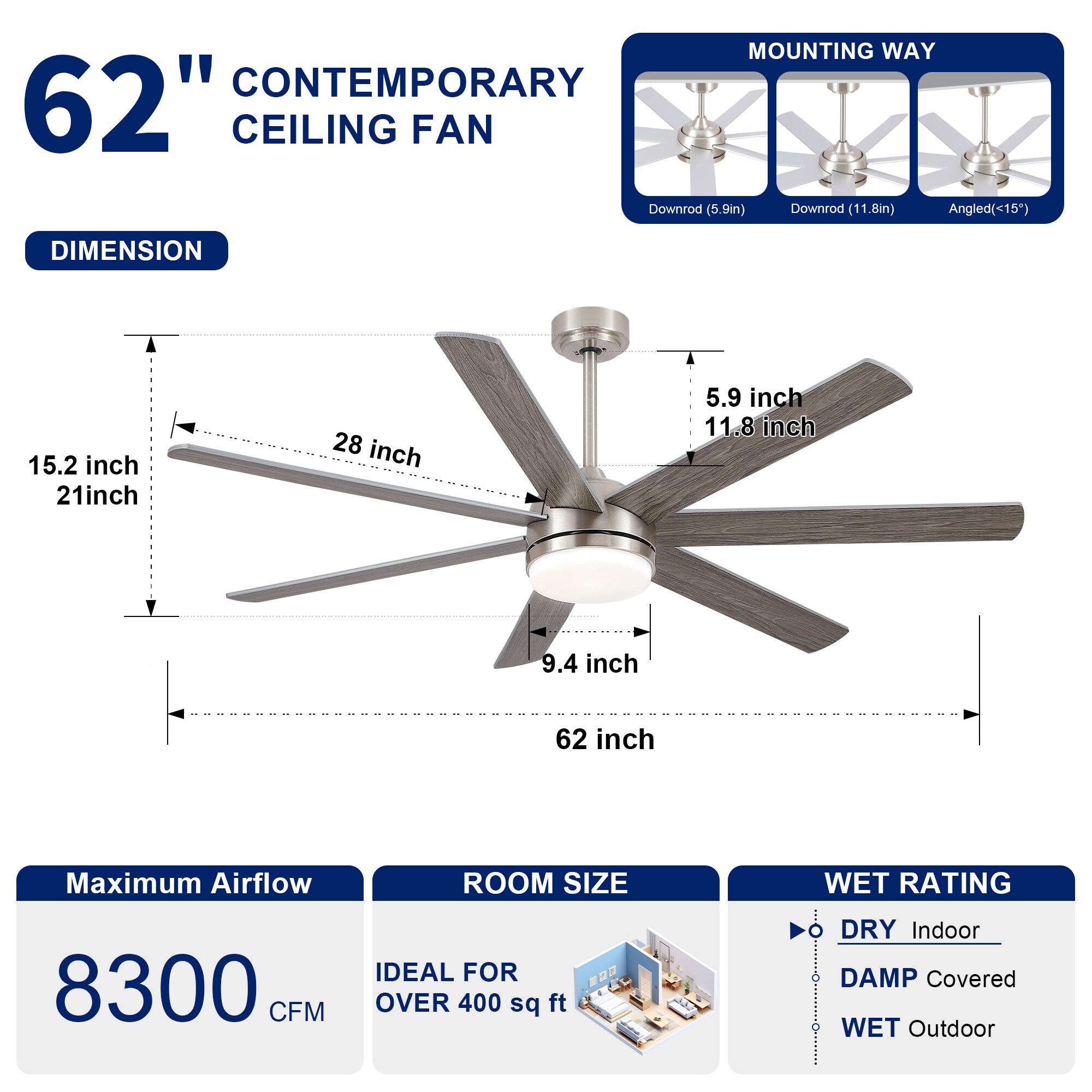 YUHAO LSDC1173SN622 Ceiling-Fans - View #7