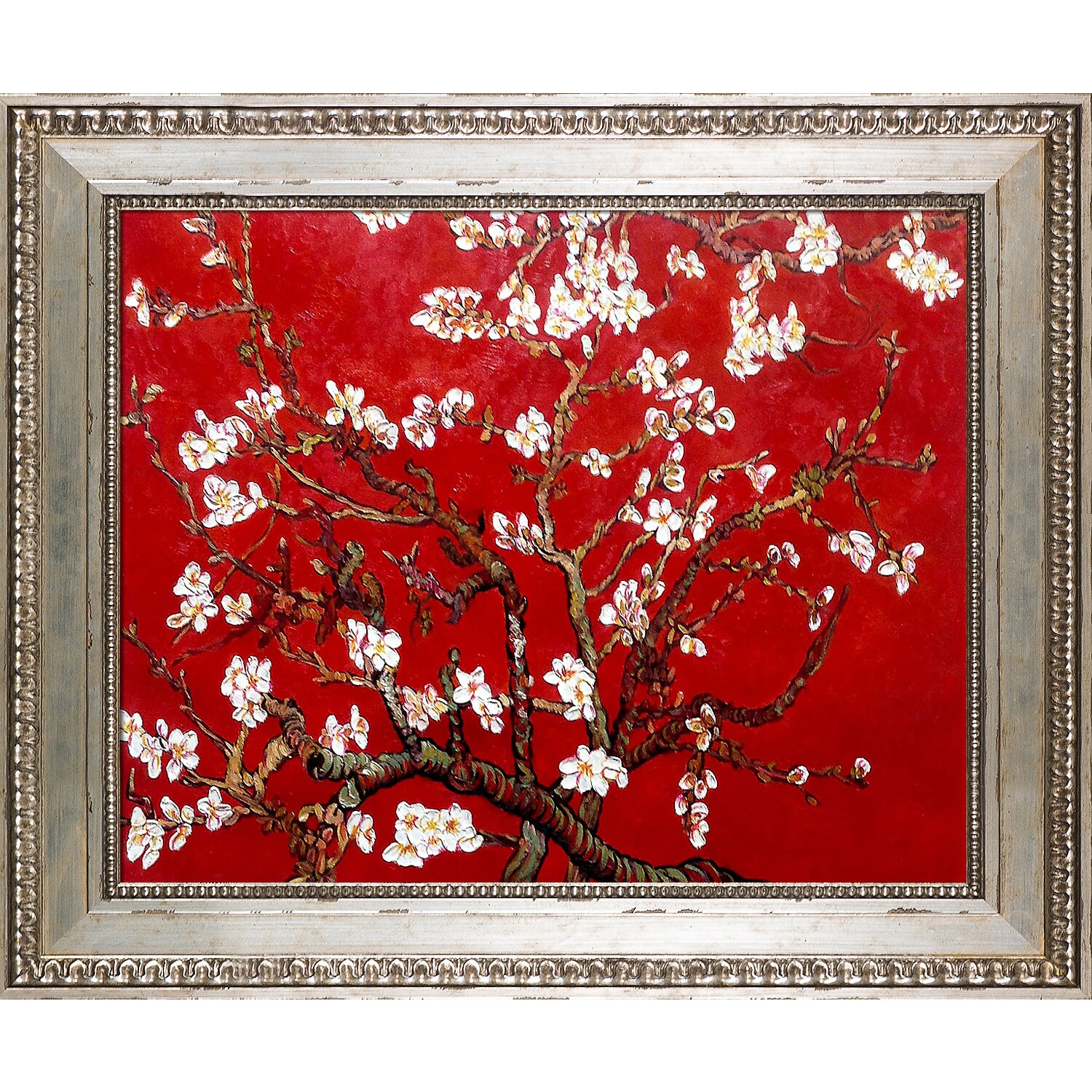 La Pastiche Branches Of An Almond Tree In Blossom, Ruby Red Vincent Van ...