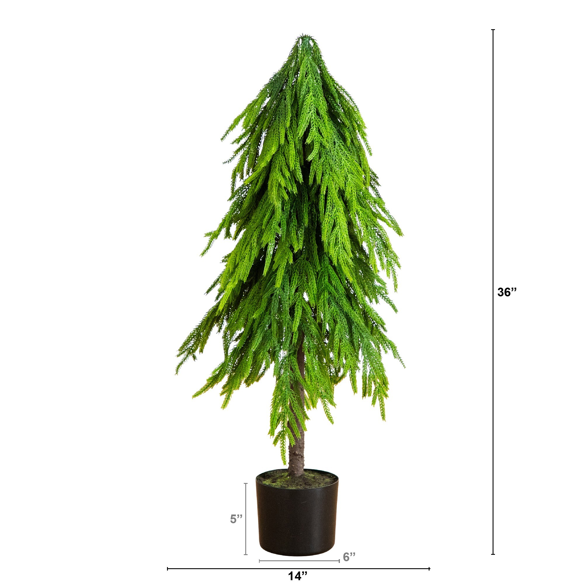 Nearly Natural T5396 Artificial-Christmas-Trees - View #2