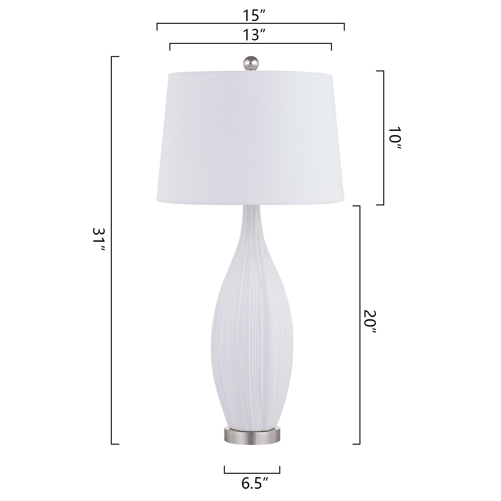 Maxax T129-WH Table-Lamps - View #6