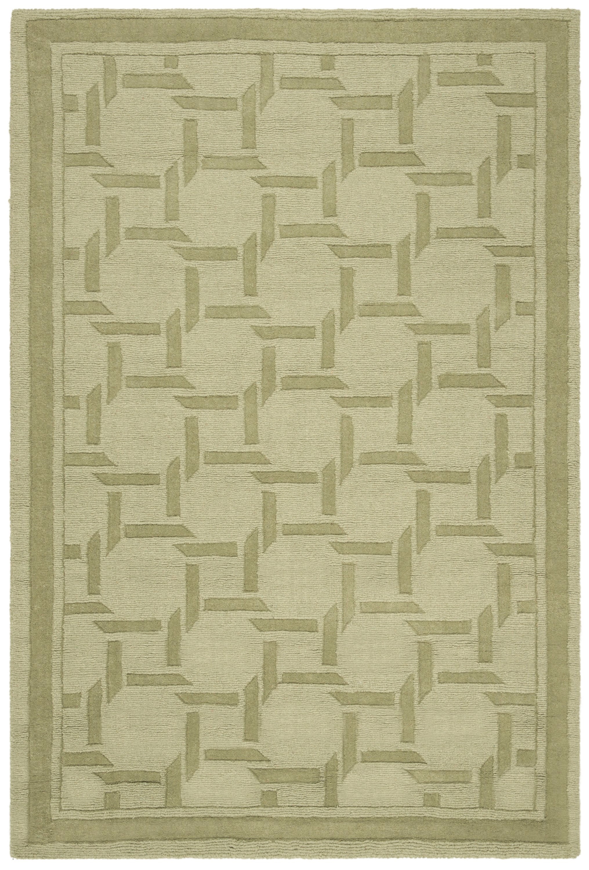 Martha Stewart MSR4549D-5 Resort Weave 5 x 8 (ft) Tufted Wool Pumpkin Seed Rectangular Indoor Abstract Farmhouse/Cottage Area rug