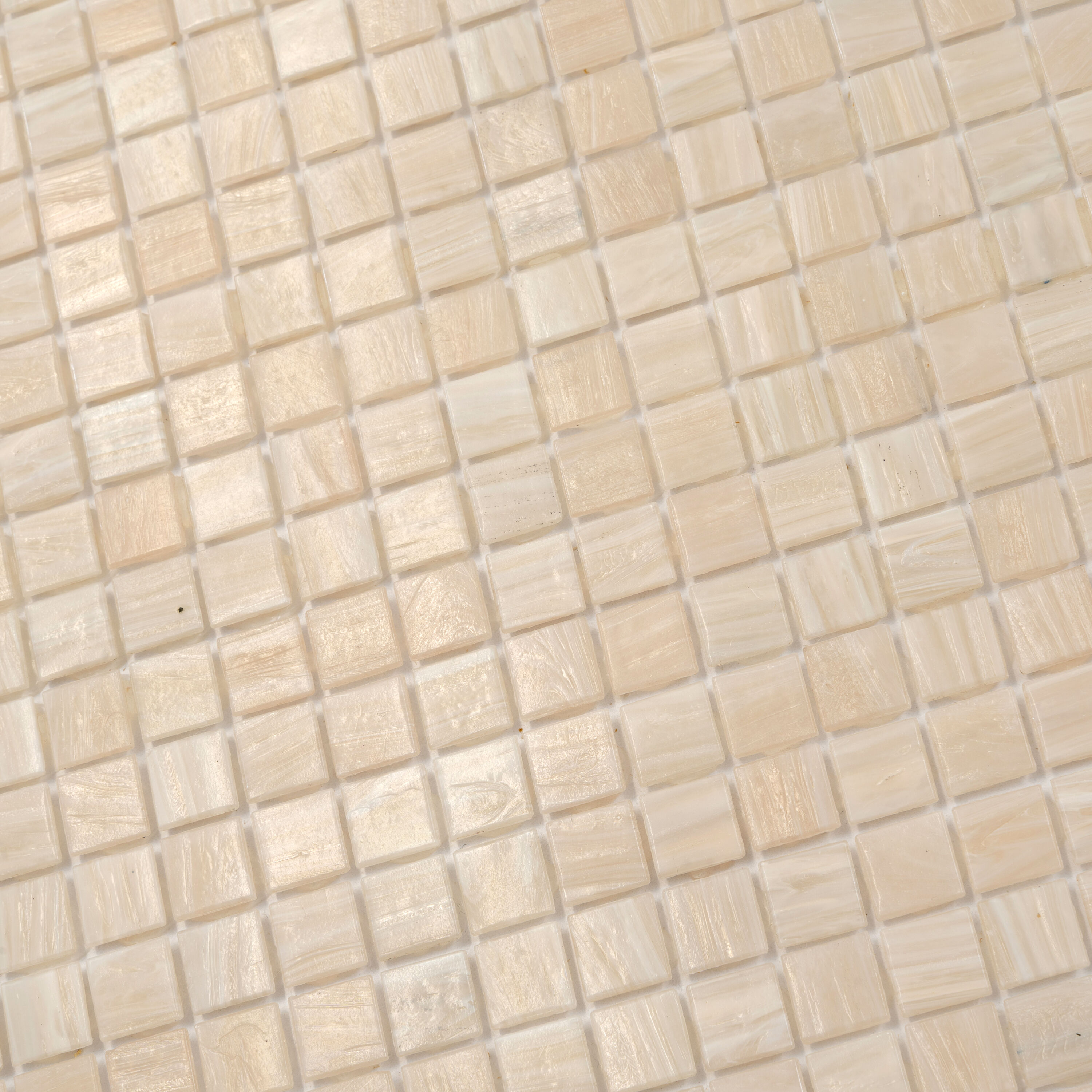 Beige Iridescent Glass Mosaic Tile for Walls and Floors