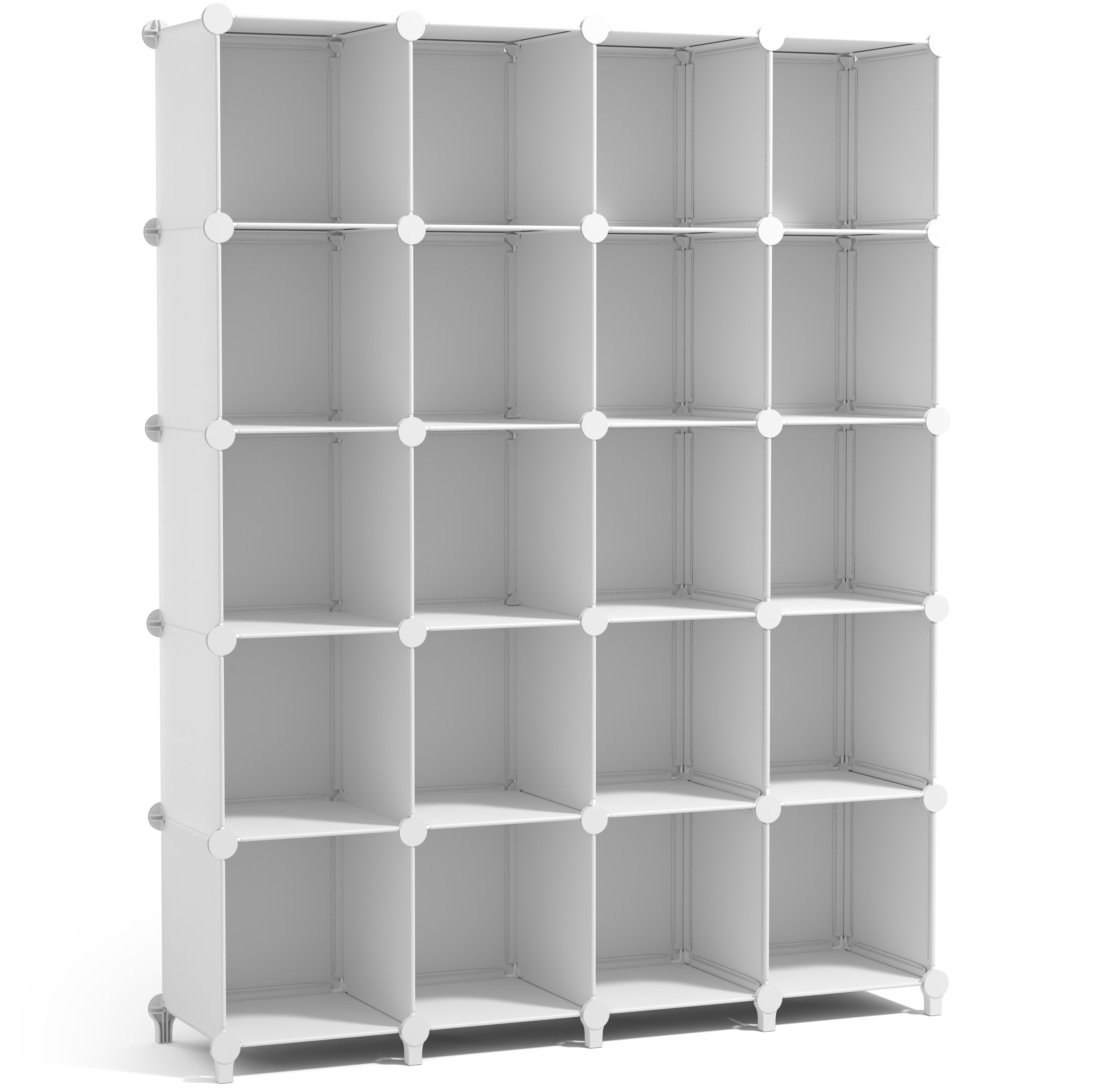 SORBUS  20 Cube Storage Organizer Cubby Shelf for Closet Toys Books and More Space Saving Bookshelf for Bedroom Living Room or Office