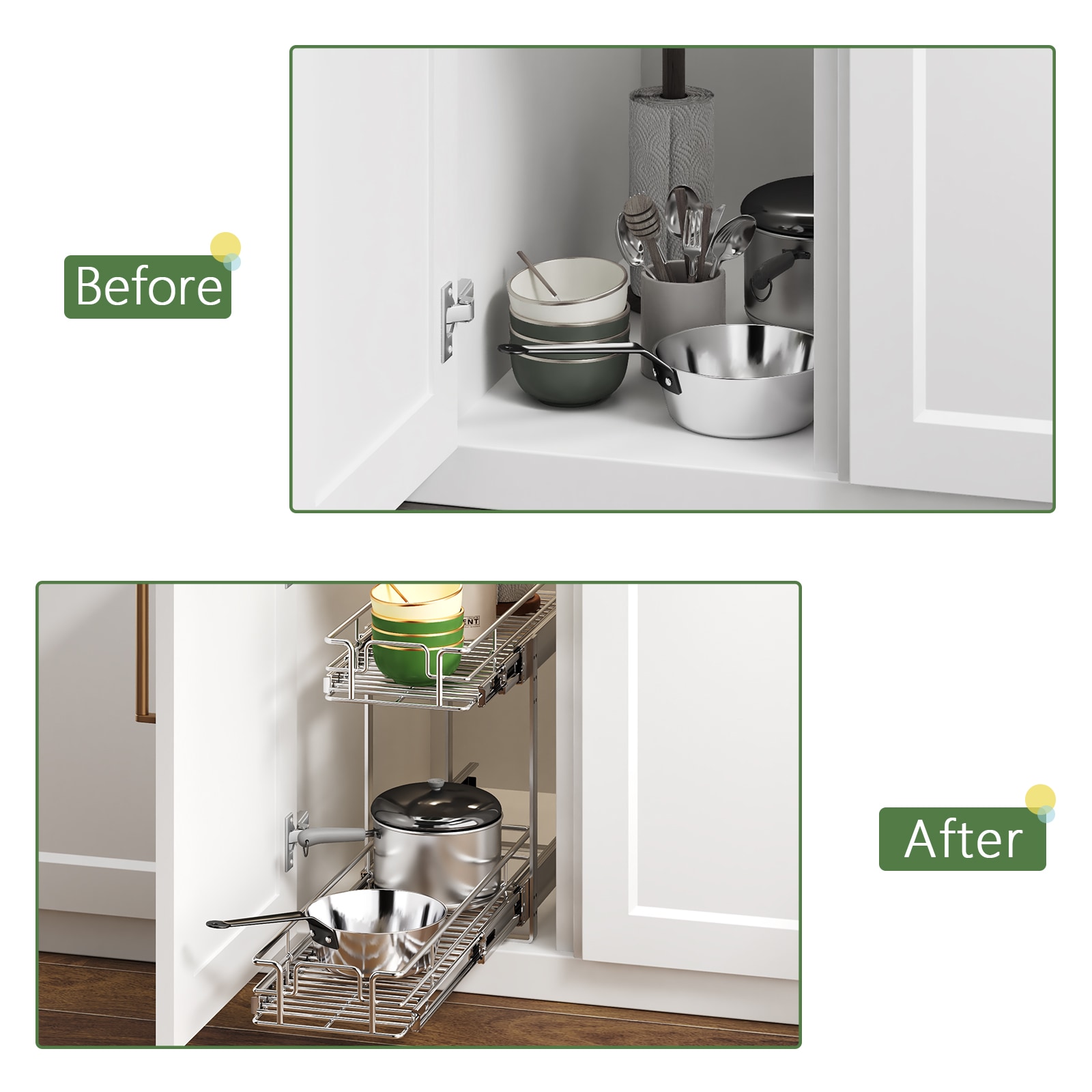 LOVMOR 0922-PULLOUTBASKET Pull-Out-Cabinet-Baskets - View #7