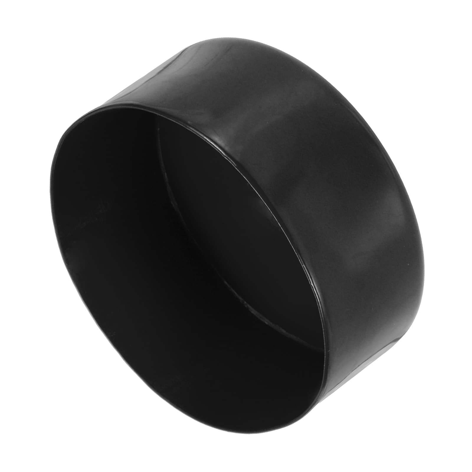 Unique Bargains 115mm (4 1/2 Inch) ID Rubber End Caps Round Vinyl Plug Insert Plastic End Caps for Tubing Fence Pipe Post Furniture Railing Black 80mm Height
