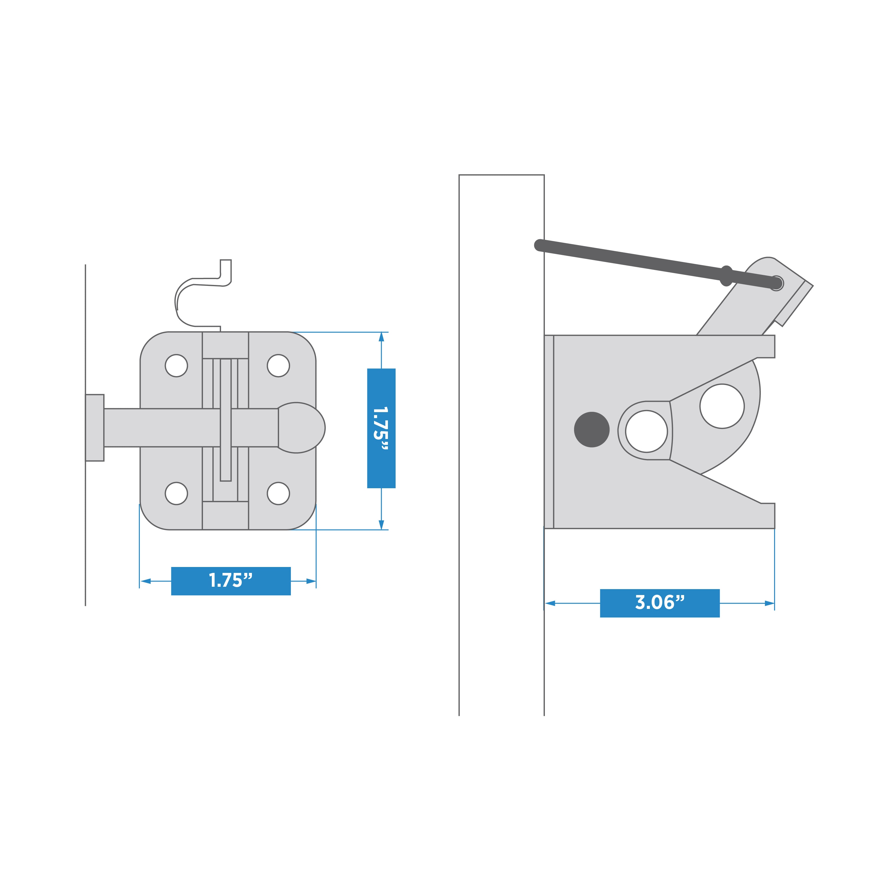 National Hardware N101-352 Gate-Hardware - View #4