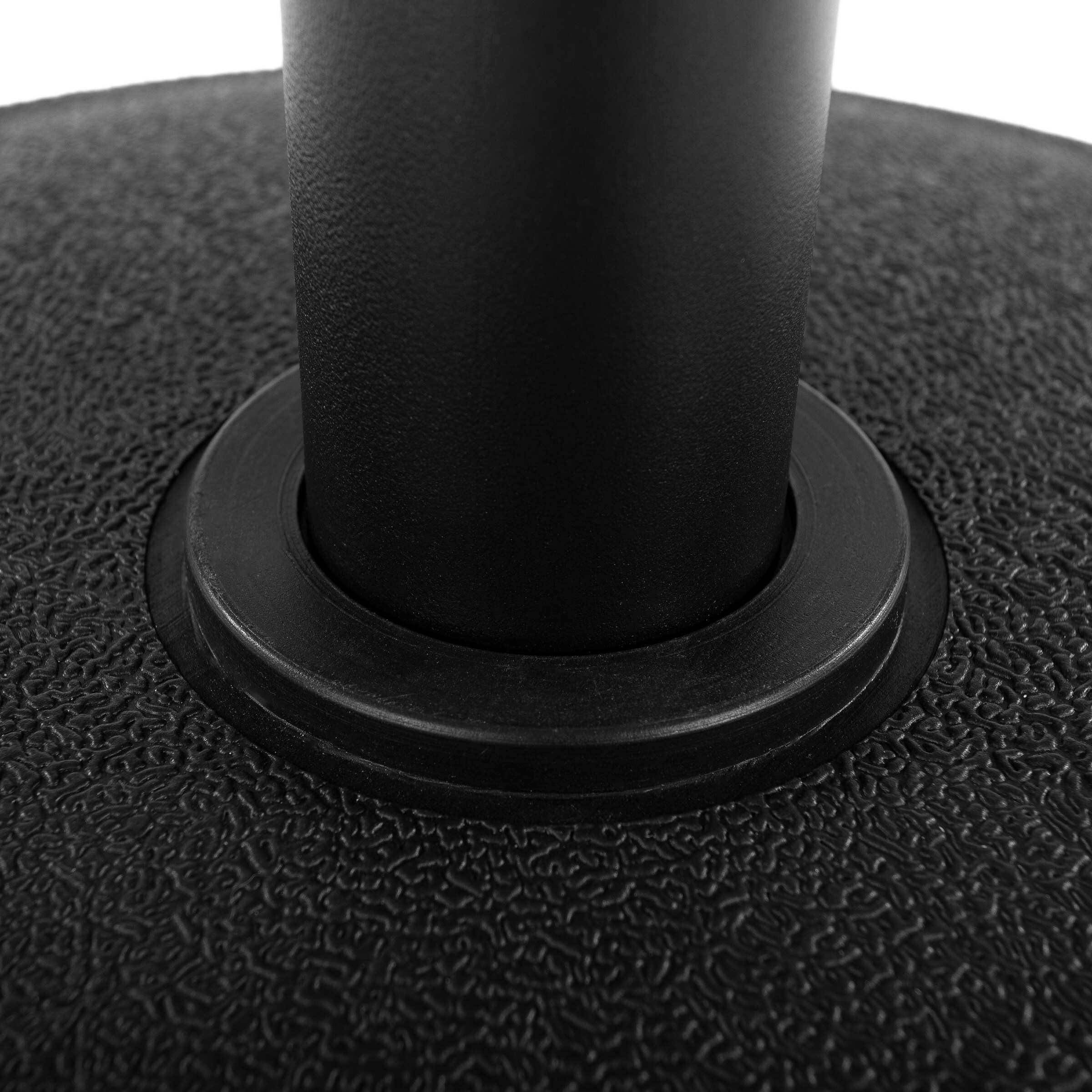 Black Half-Circle Metal Outdoor Patio Umbrella Base
