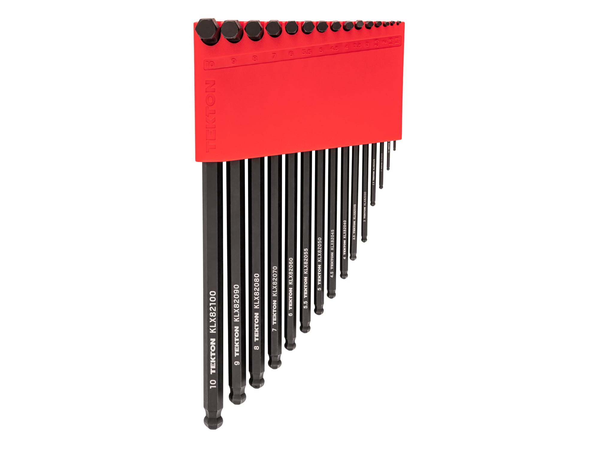 TEKTON KLX91203 1.3-10 mm Assorted Metric 15 -Pieces Ball End Hex key set