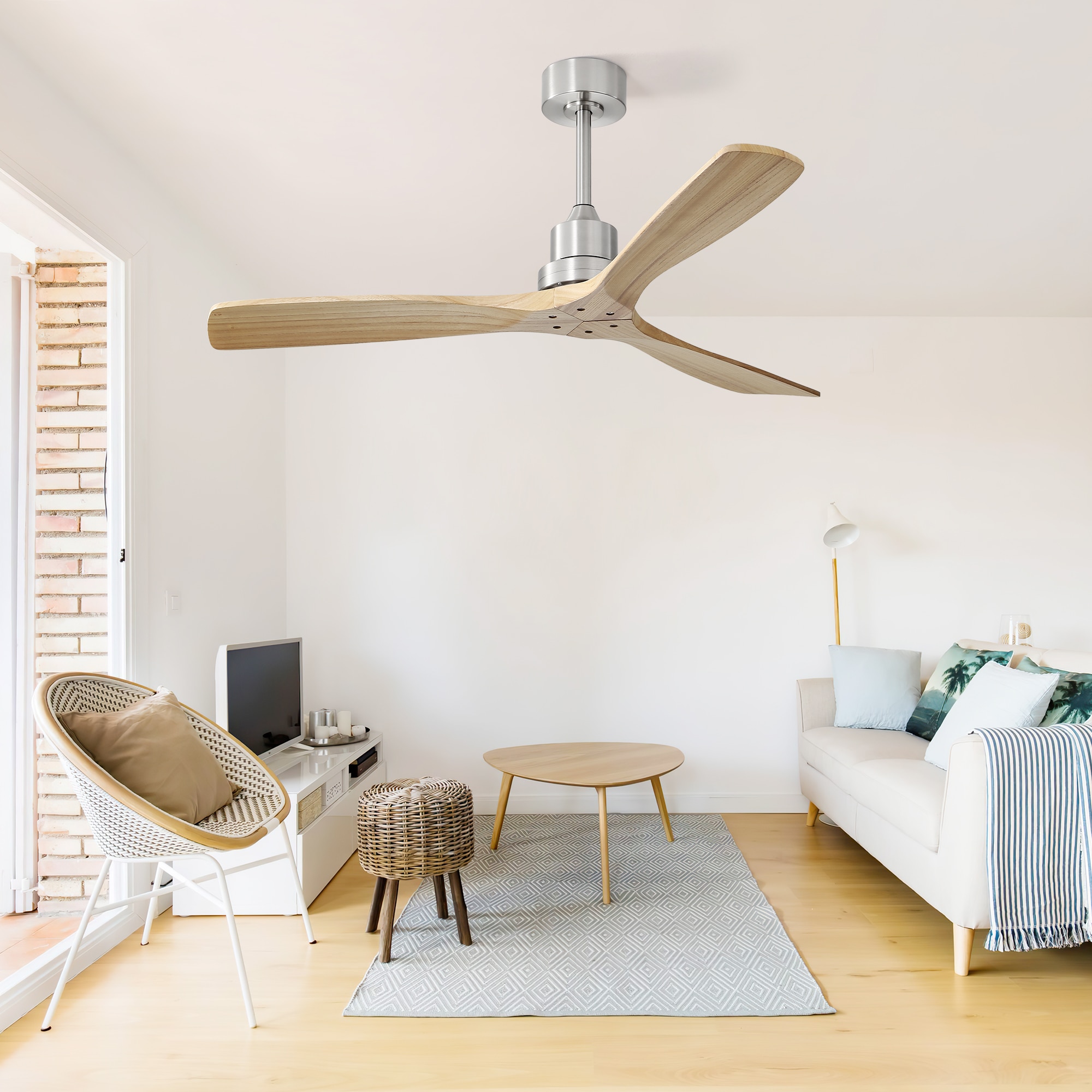 Sofucor L-5247-BN-WD-YM-60W Ceiling-Fans - View #5