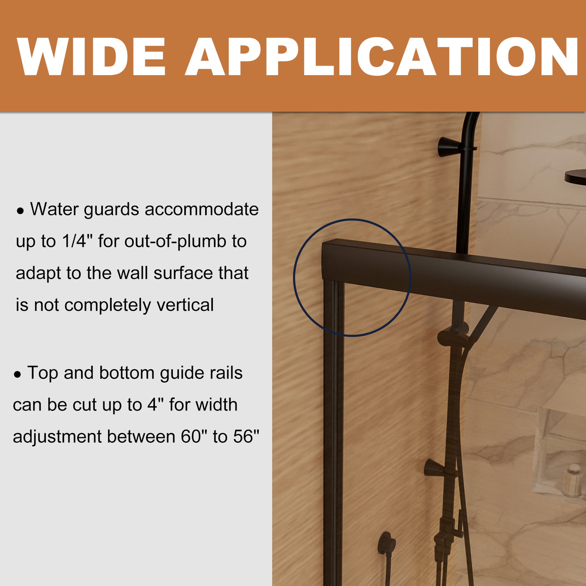 CASAINC B020-6072CO Shower-Doors - View #6