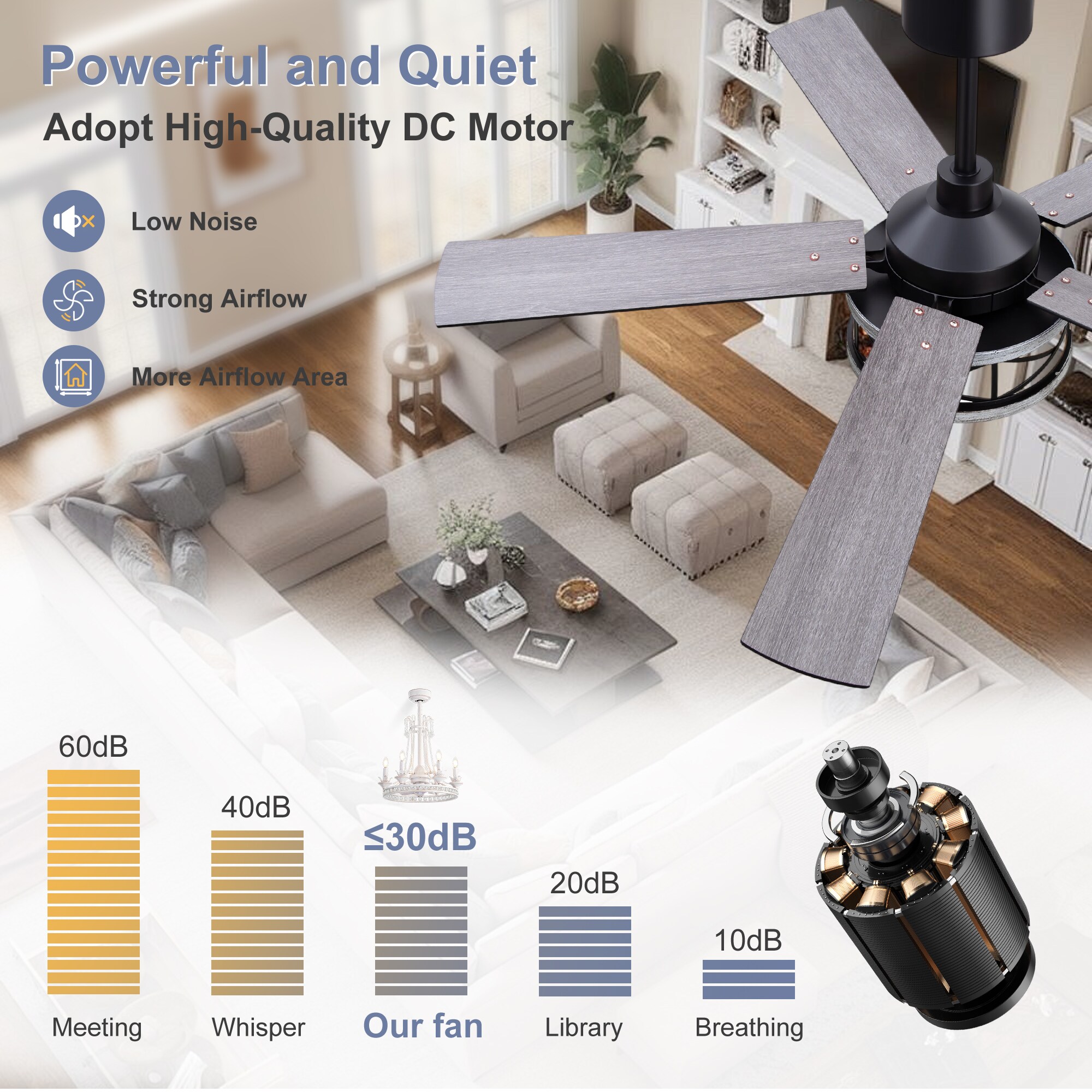 Airsurfer AS-37008-BK Ceiling-Fans - View #7