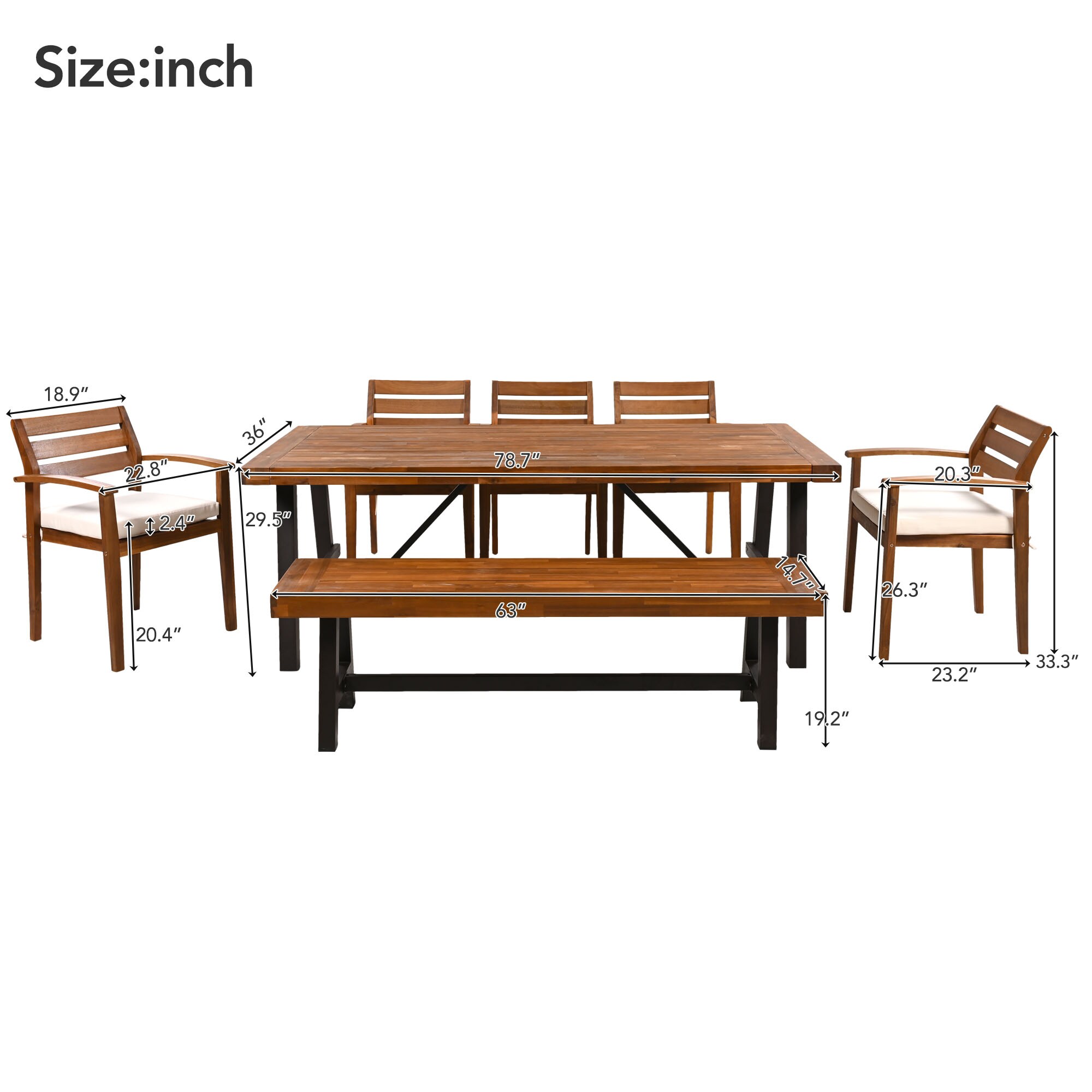 Forclover AL-738NTR Patio-Dining-Sets - View #8