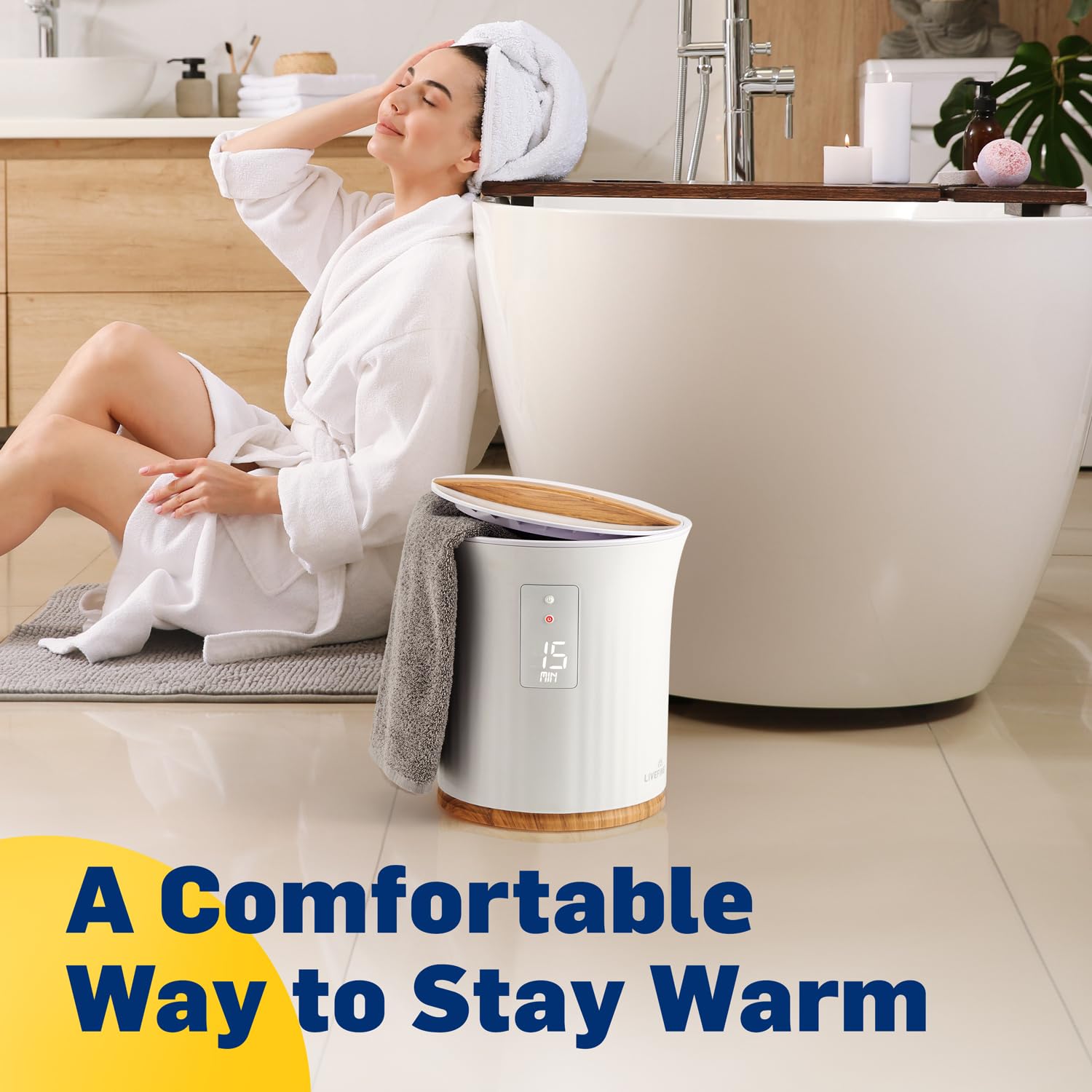 LiveFine LFHTTWL02WH Towel-Warmers - View #3