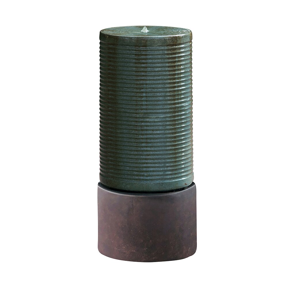 AHIOU HOME ZAAHG-125153OF 44-in H Cement Outdoor Fountain Statue Pump Included