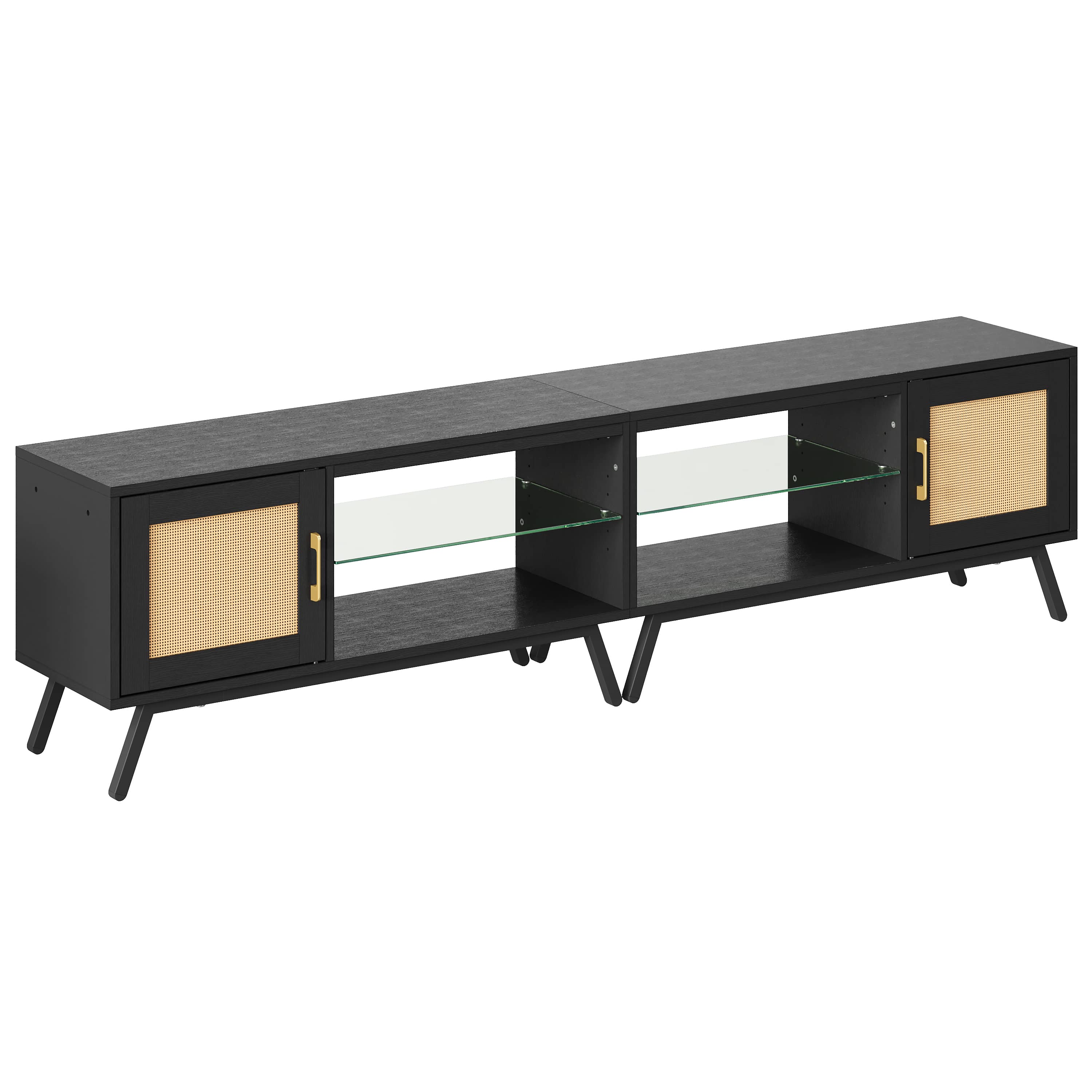 Bestier LOW-L102120A-BLKG Tv-Stands - View #2
