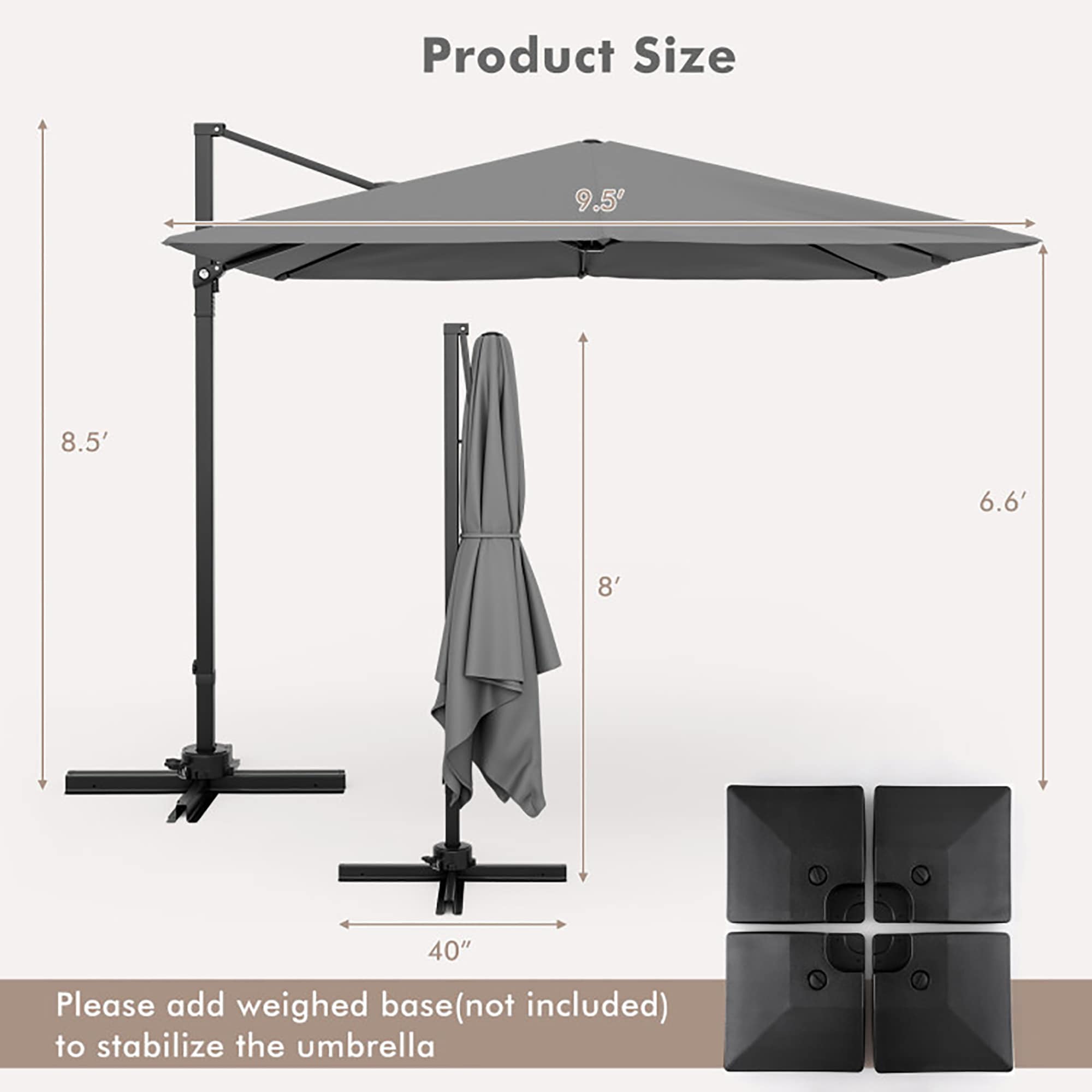 CASAINC WF-SM-350RD Umbrellas-2 - View #9