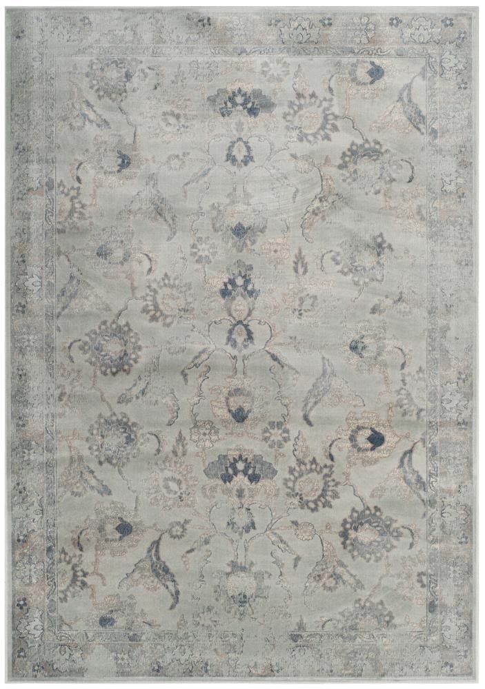 Safavieh VTG115-7661-5 Vintage Bruge 5 x 8 (ft) Loomed Synthetic Light Blue Rectangular Indoor Distressed/Overdyed Vintage Area rug