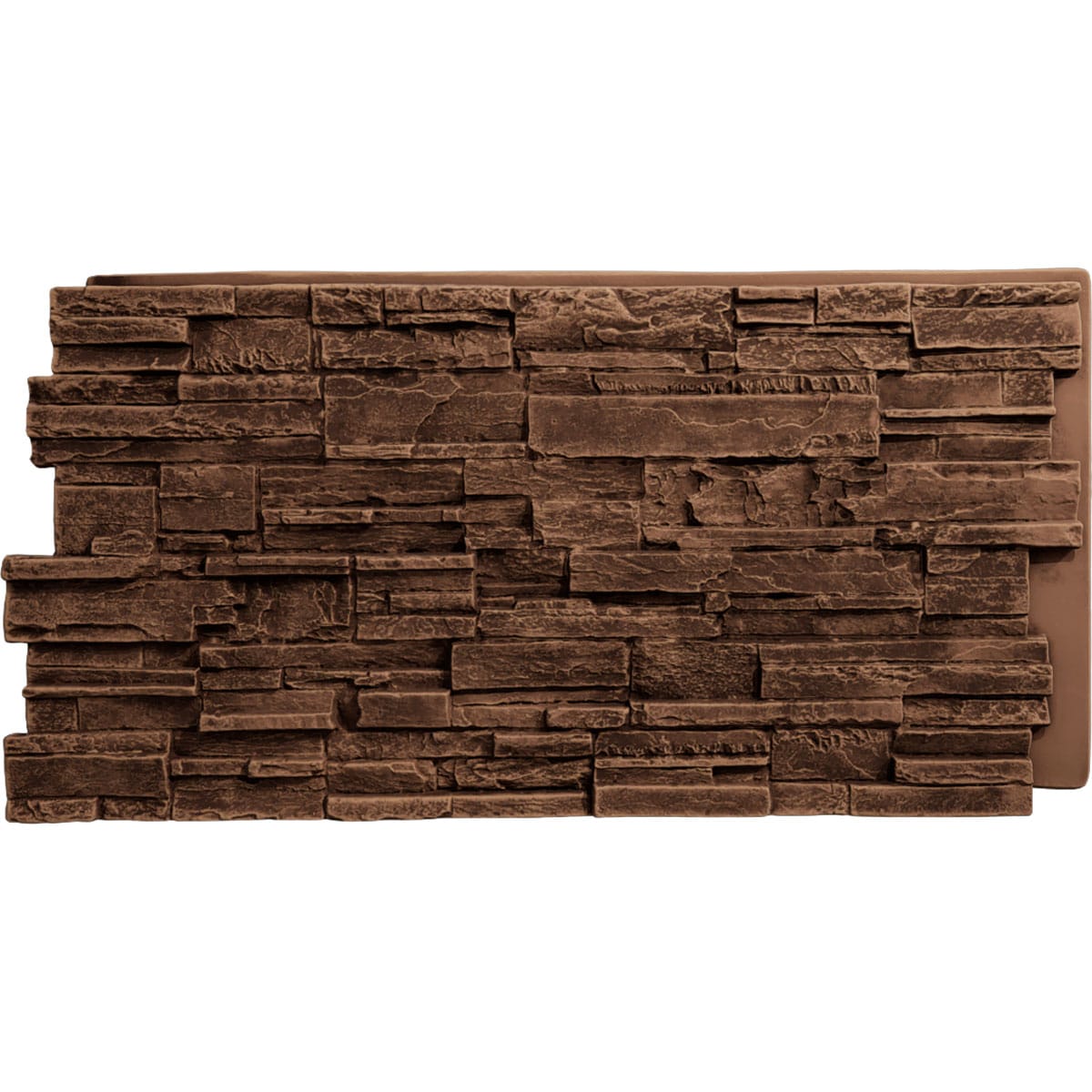 Ekena Millwork PNU24X48CASE 48.625-in x 24.75-in Cascade Stacked Stone 8 Square feet Sedona Faux stone veneer