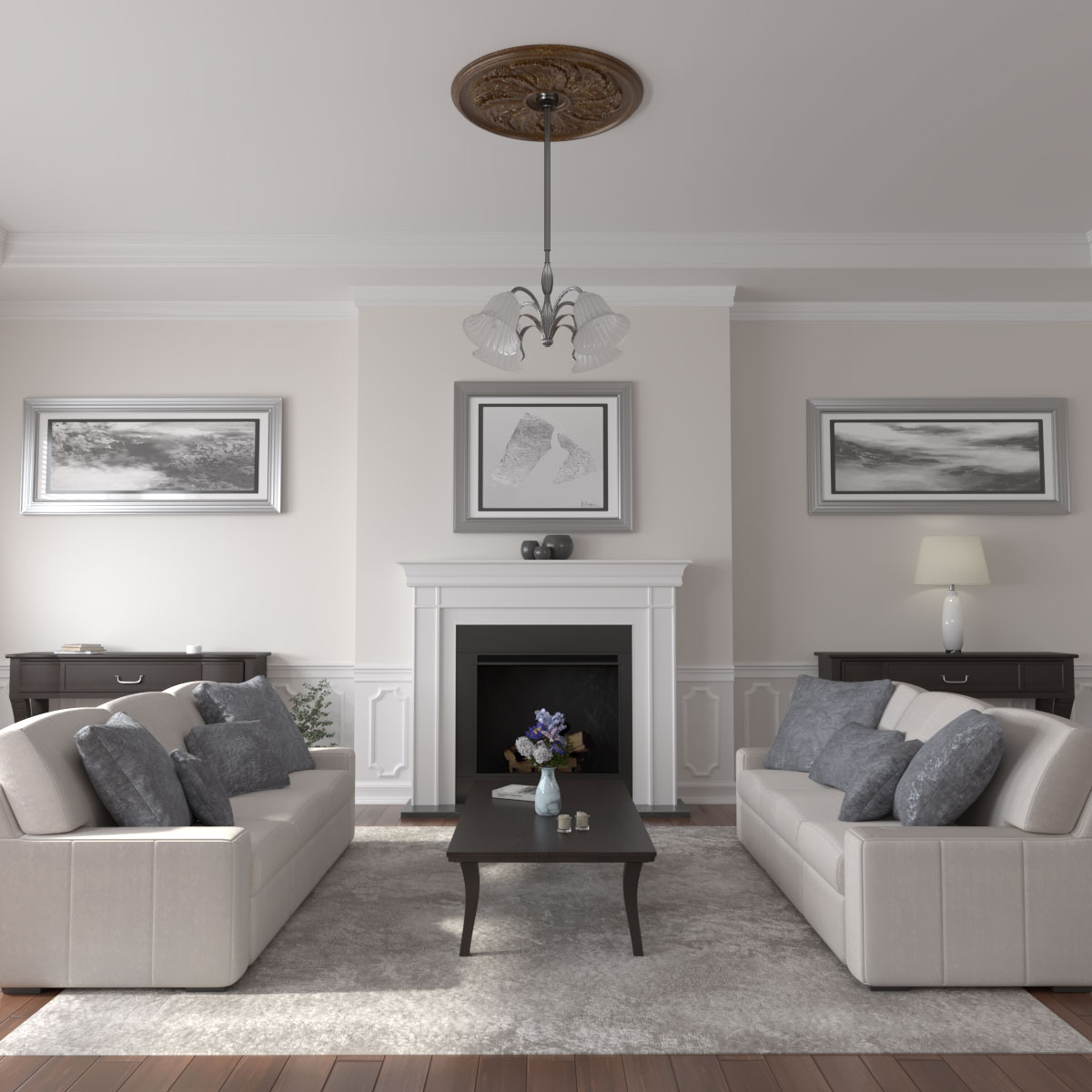 Ekena Millwork CM42SKRBC Ceiling-Medallions - View #5