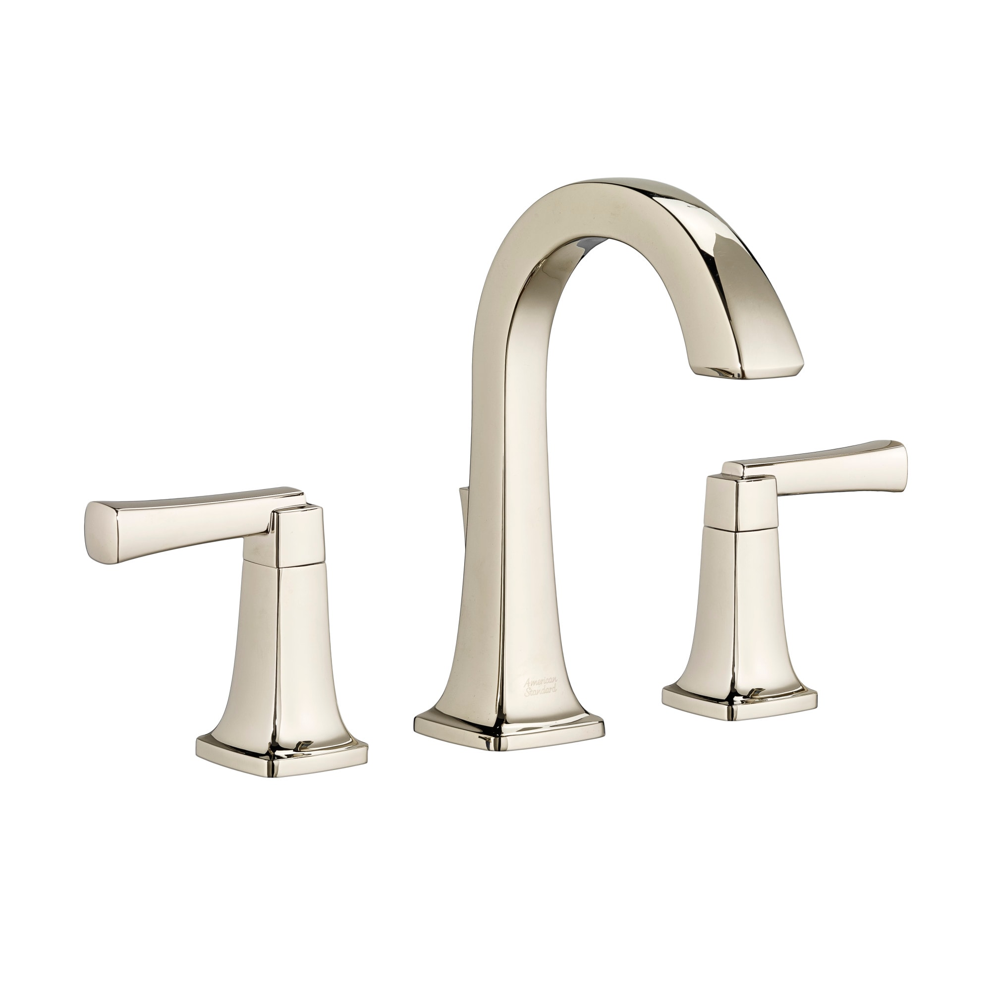 American Standard 7353801.013 Townsend Polished Nickel Widespread 2-handle WaterSense High-arc Commercial/Residential Handle Bathroom Sink Faucet with Drain