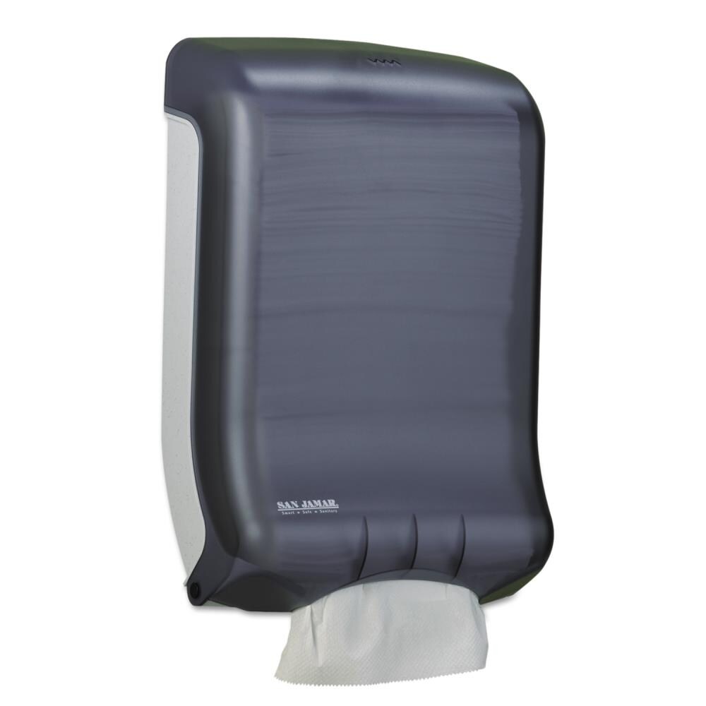 Ultrafold Multifold/C-Fold Towel Dispenser, Classic, Black, 11-3/4 x 6-1/4 x 18 | - San Jamar SJMT1700TBK