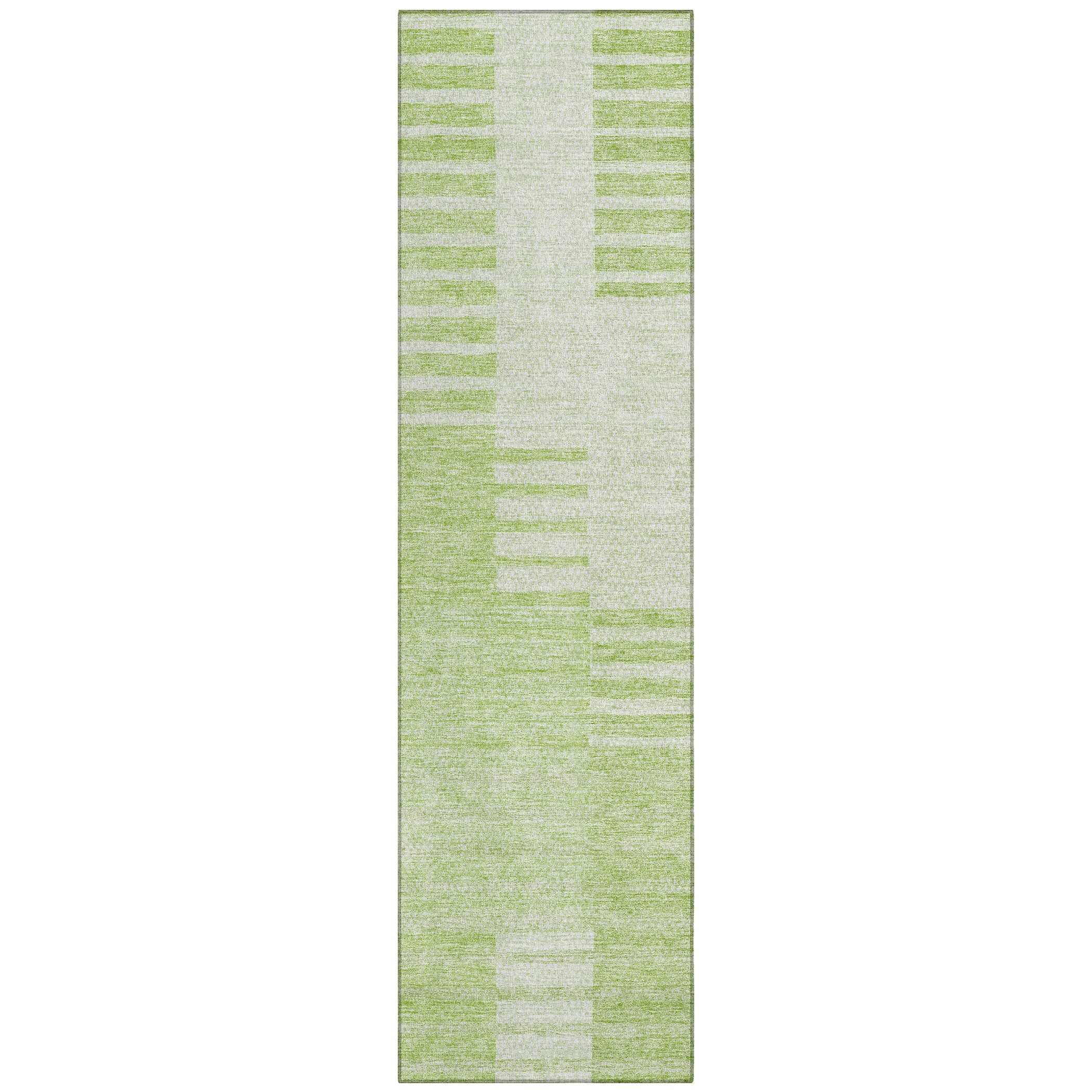 Addison Rugs ACN686AL2X8 Chantille ACN686AL 2 x 7 (ft) Polyester Aloe Rectangular Indoor/Outdoor Geometric Machine washable Area rug