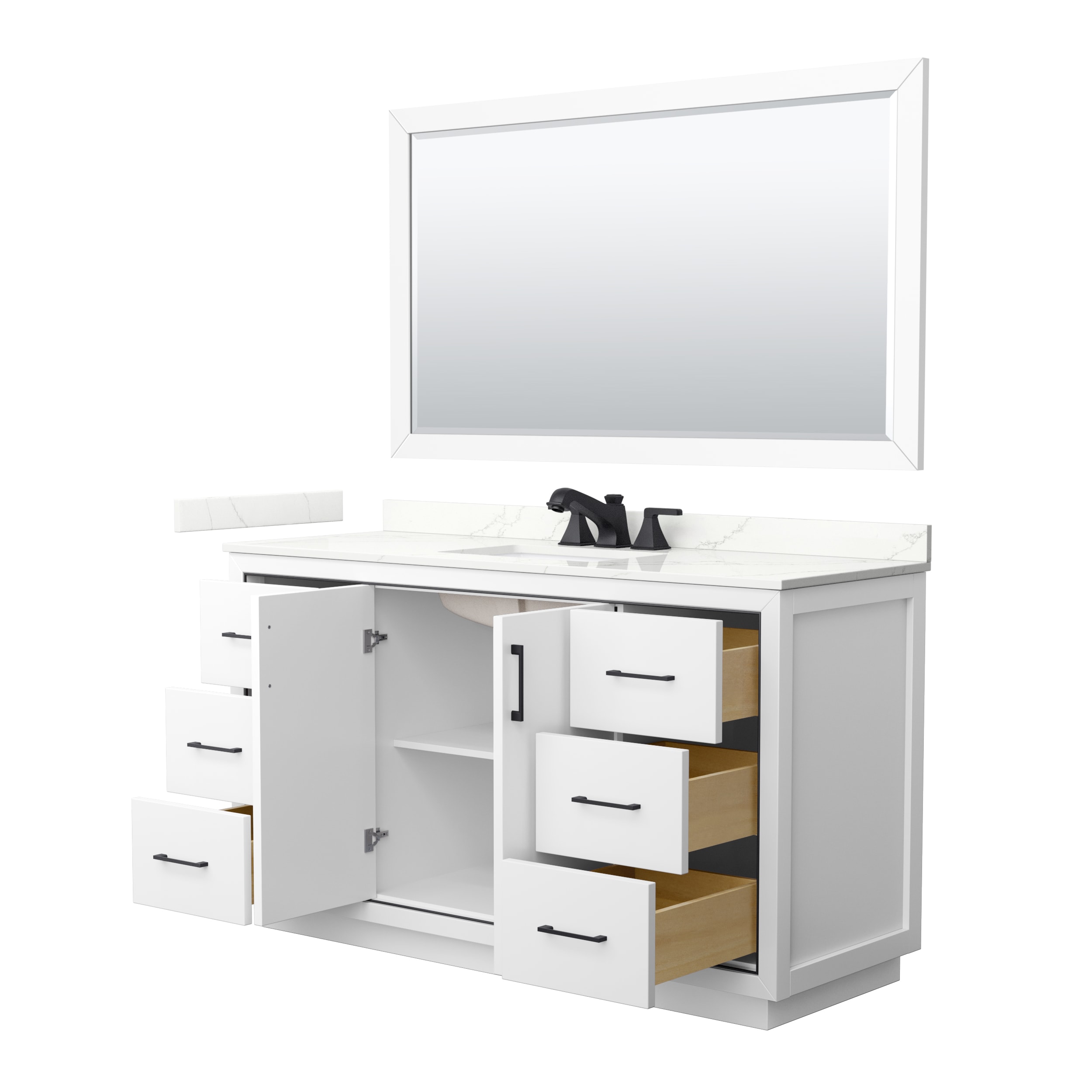 Wyndham Collection WCF111160SWBGTUS3M58 Bath-Vanity-Combo - View #2