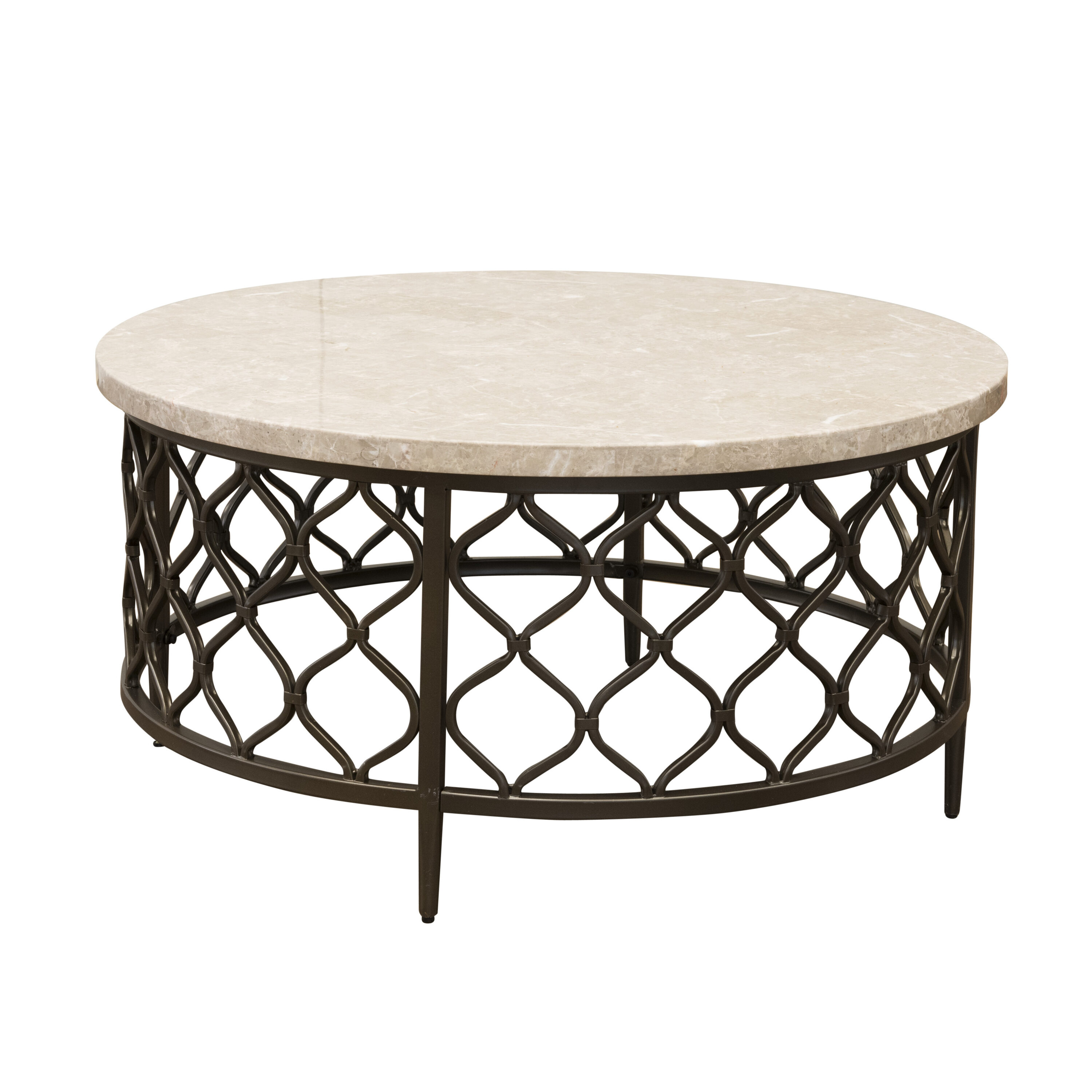 Steve Silver RL100CTBL Beige Stone Modern Coffee Table