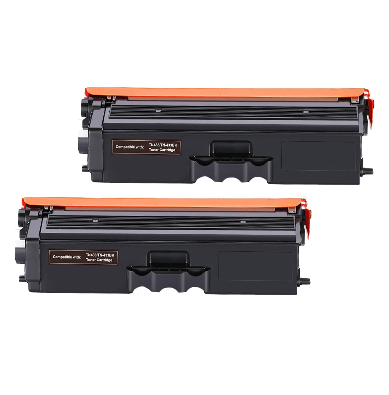 Etokfoks TN433BK black toner cartridge 2 pack replacement set compatible with Brother TN433 TN431BK HL L8360CDW and MFC L8900CDW printers #LETIQP88S