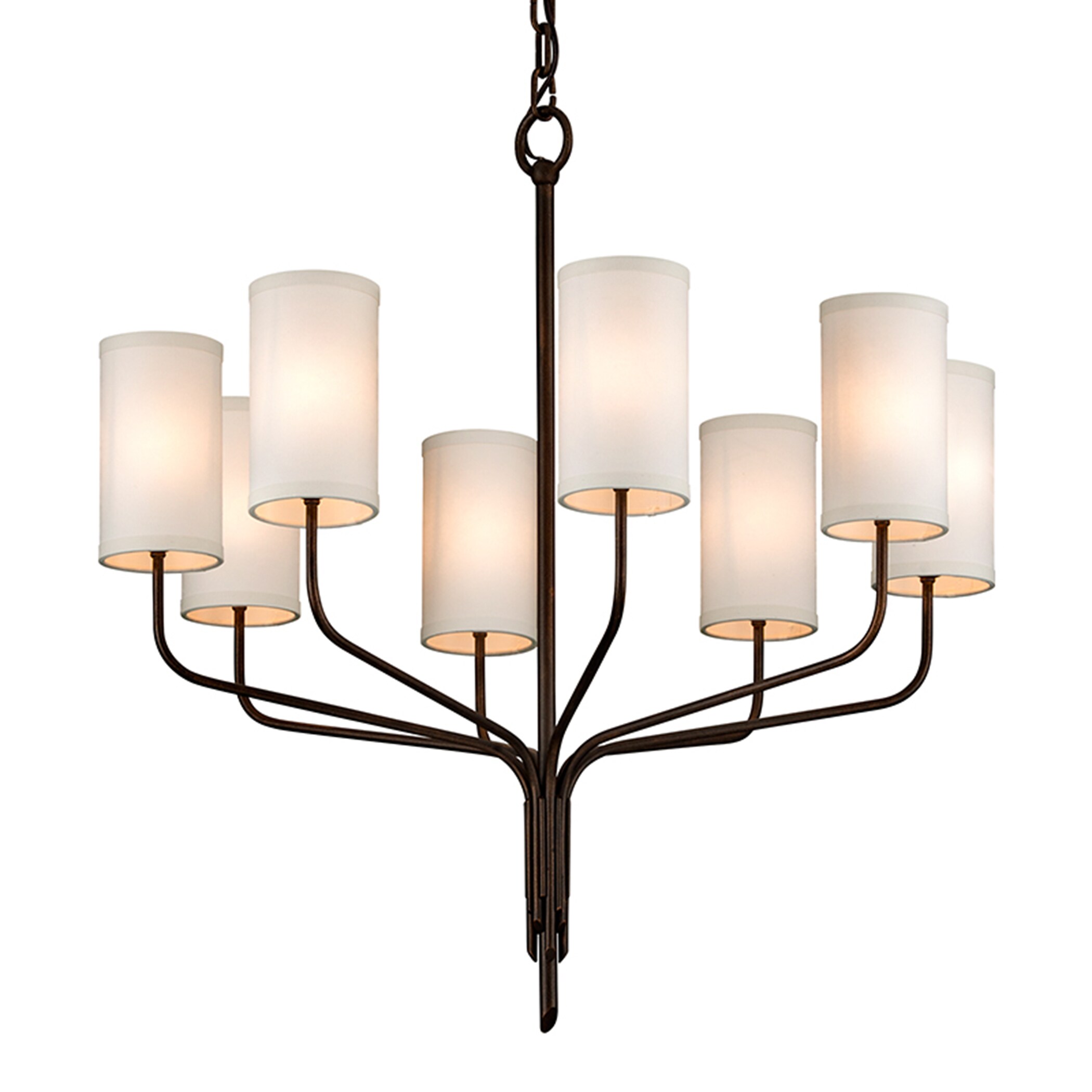 Troy Lighting F6178 Juniper 8-Light Juniper Bronze Transitional Dry Rated Chandelier