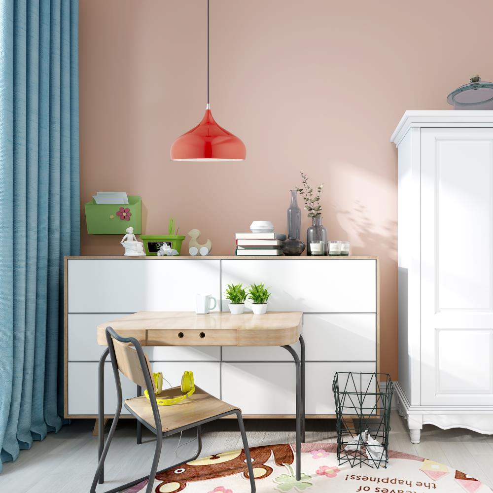 Shiny Red Aluminum Mini Pendant Light for Indoor/Outdoor