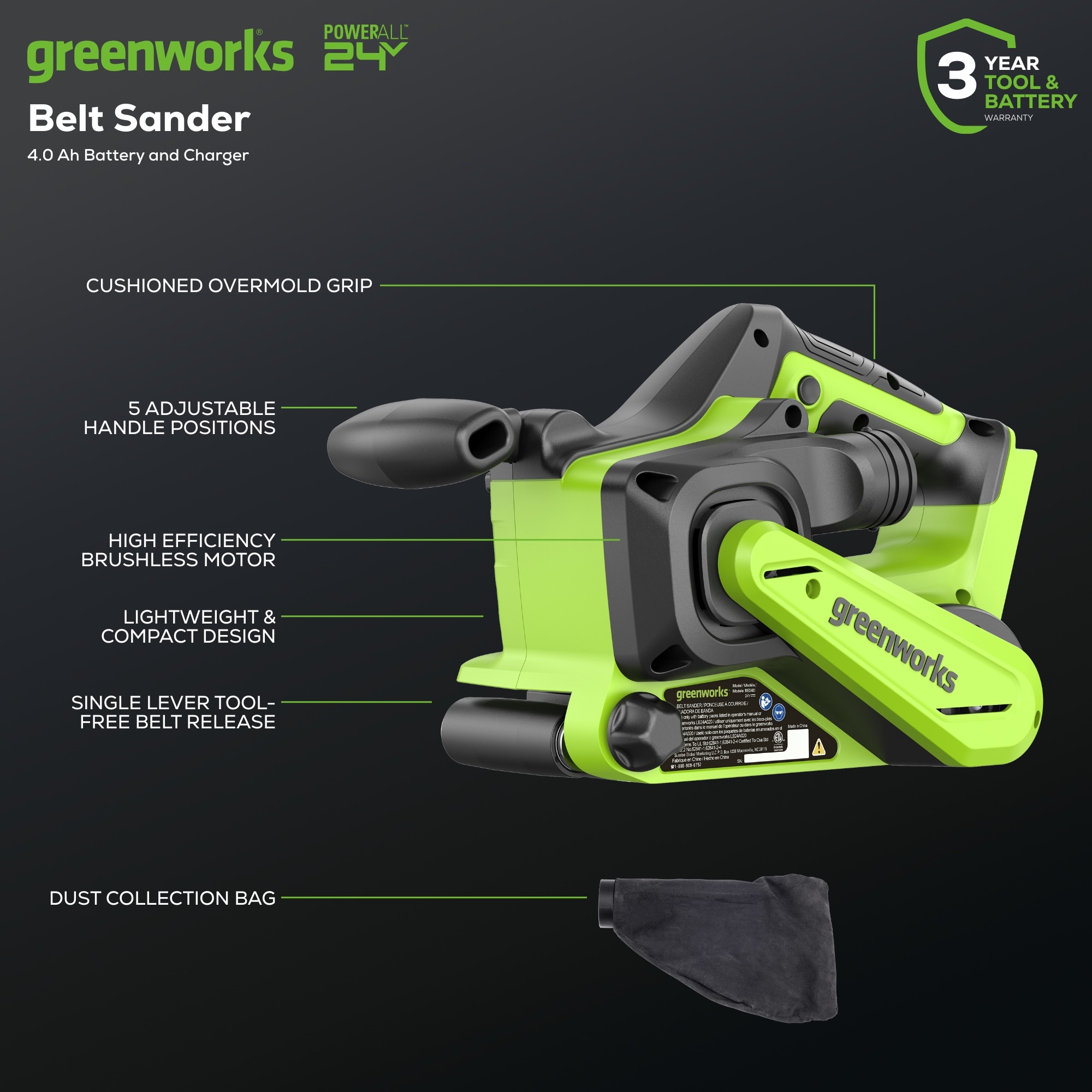 Greenworks 3101102 b100120 - View #3