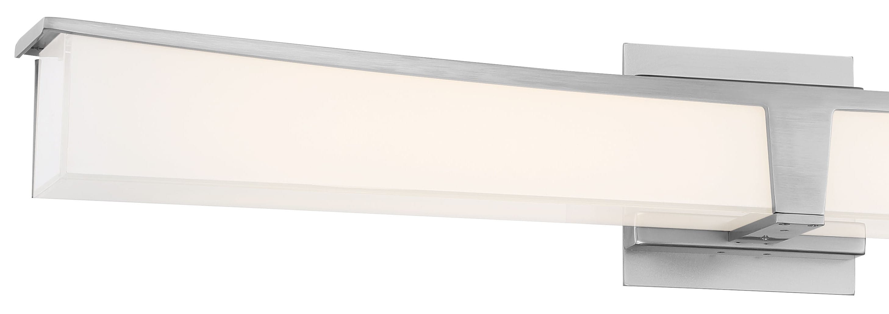 George Kovacs Plane 30-in 1-Light Brushed Nickel LED Modern/Contemporary  Vanity Light Bar in the Vanity Lights department at