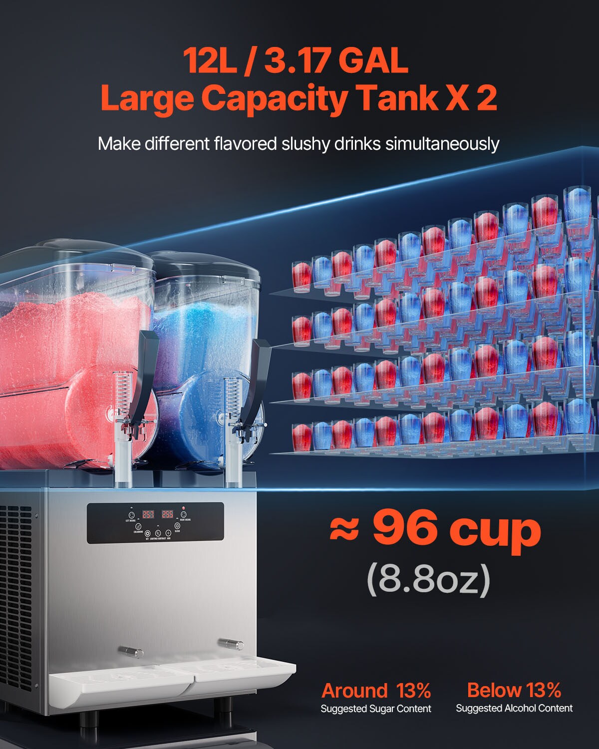 VEVOR XRJ2GXRJ10LX20001V1 Frozen-Drink-Makers - View #3