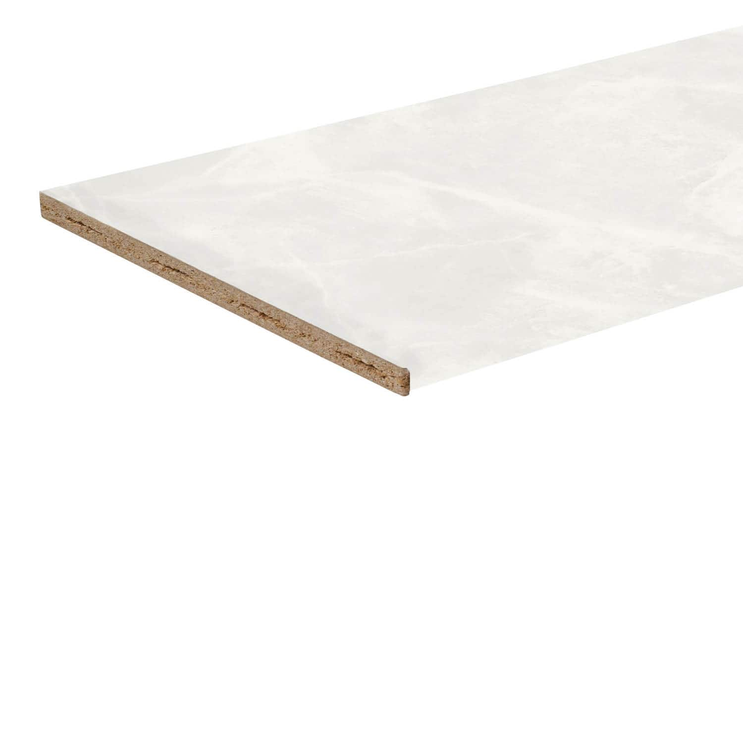 Stretta 10-ft x 25.5-in x 1.125-in Manhattan Pearl Left-Hand Miter-Cut ...